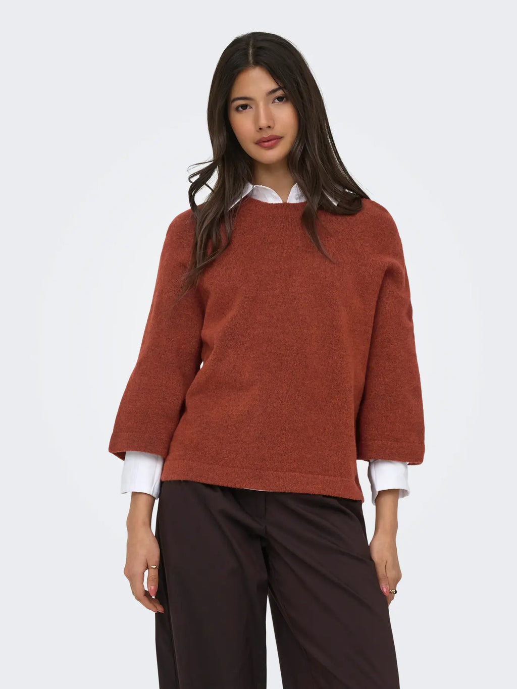 Pull Simoni 3/4 Orange Picante Only