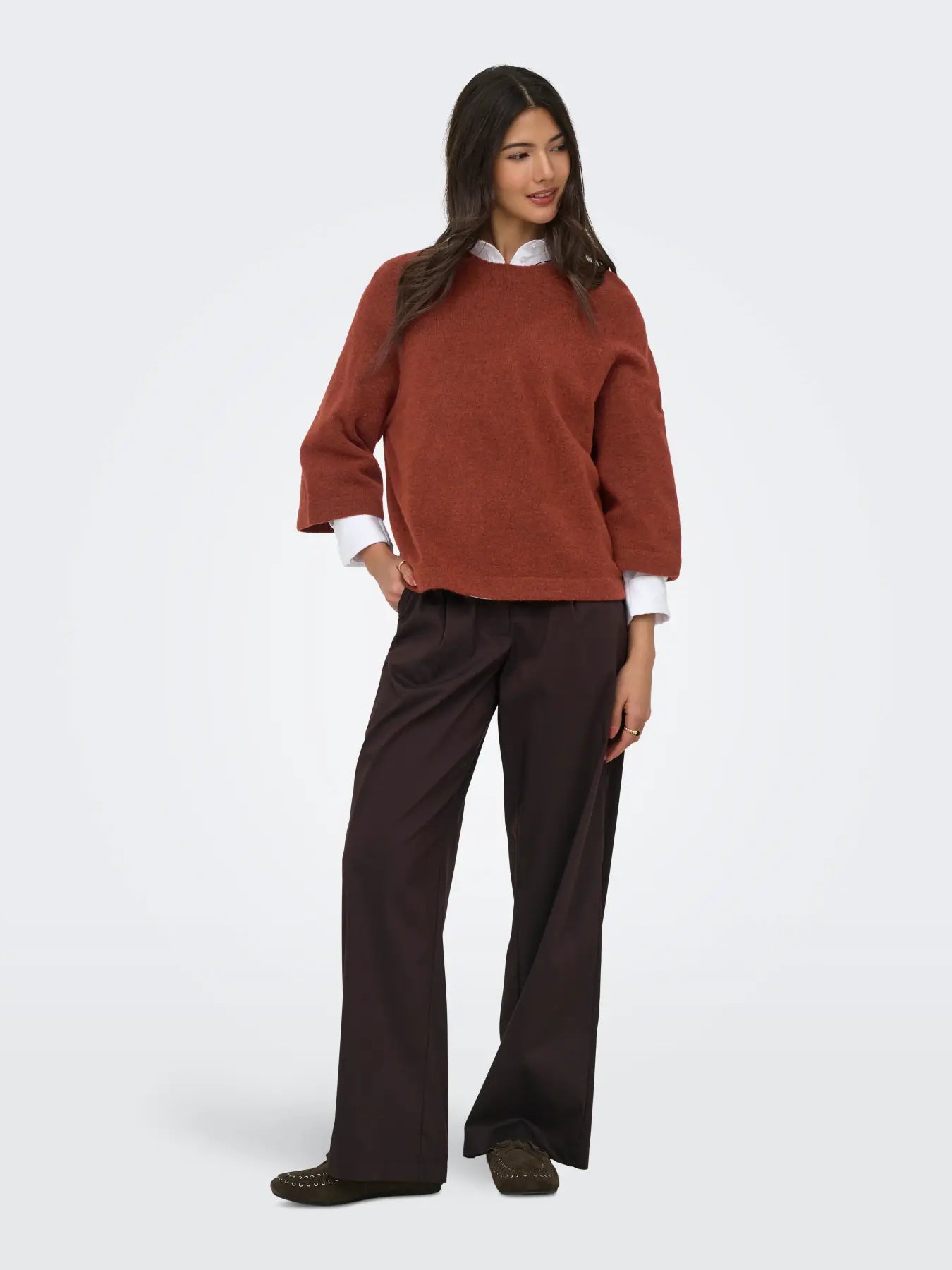 Pull Simoni 3/4 Orange Picante Only