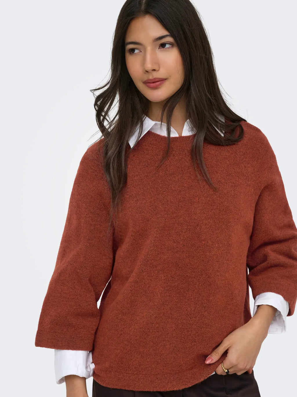 Pull Simoni 3/4 Orange Picante Only