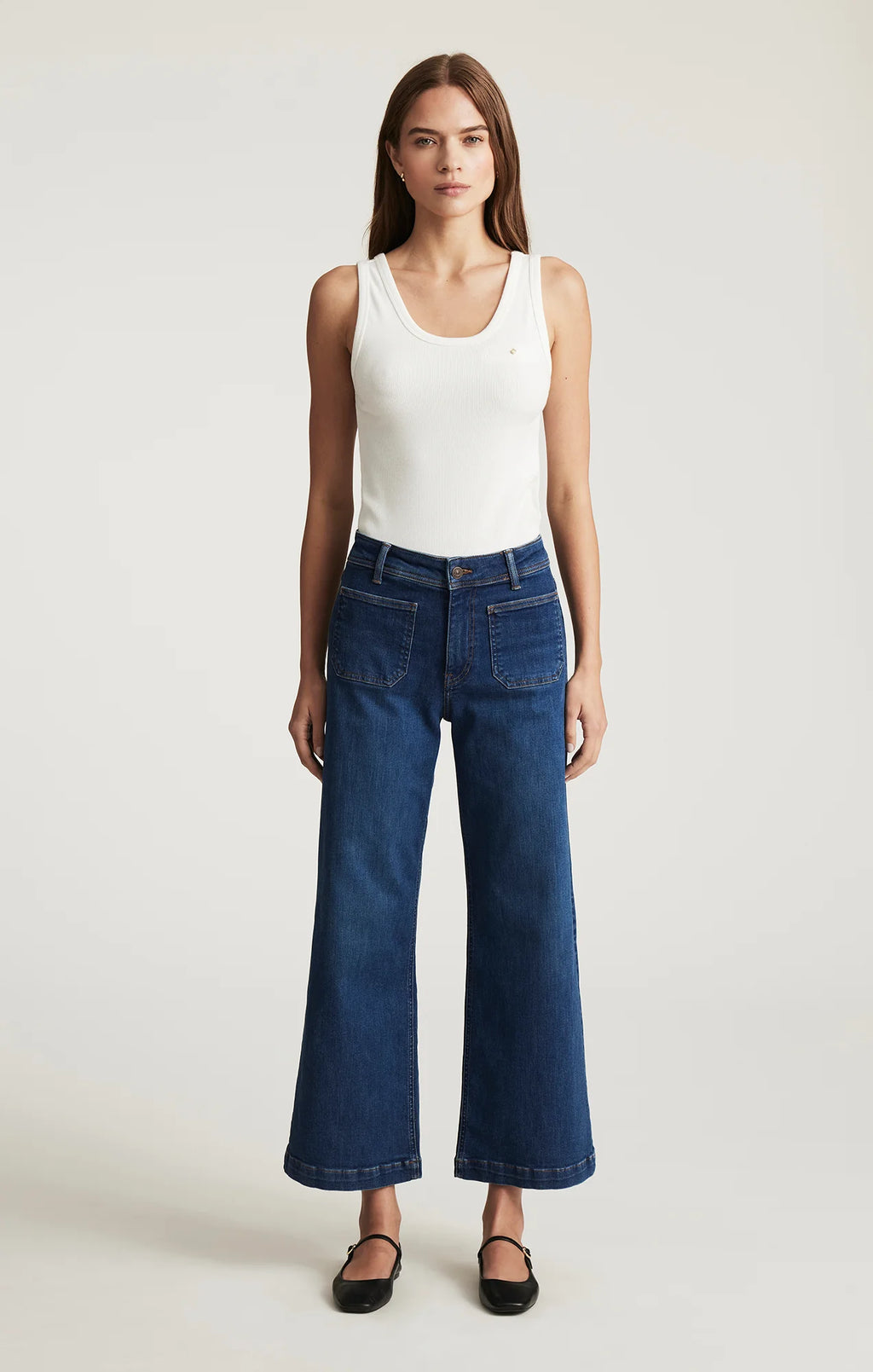 Paloma Jeans Navy Mid Shaded Flex Blue Mavi Jeans