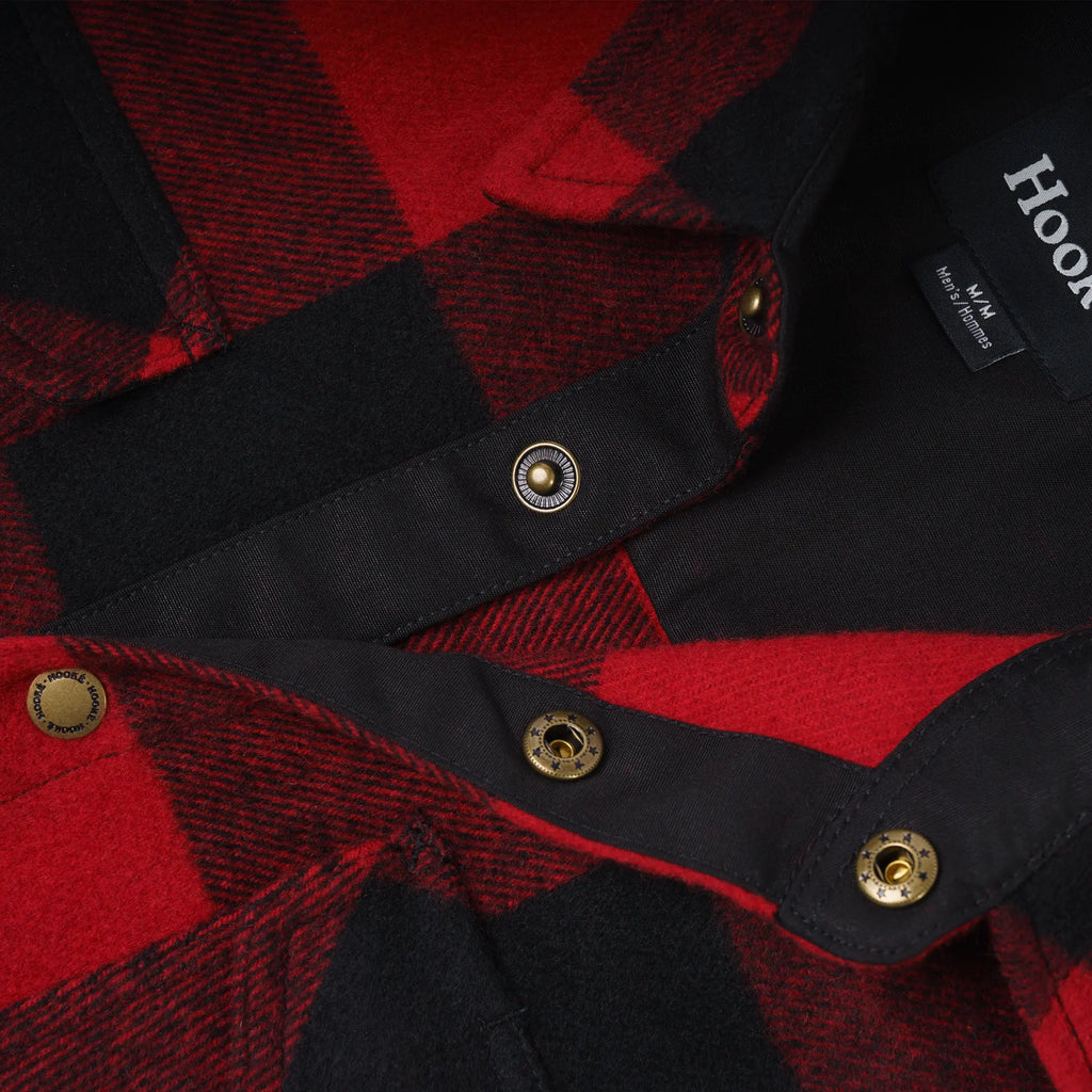 Sur-Chemise Canadian Overshirt Rouge & Noir Hooké