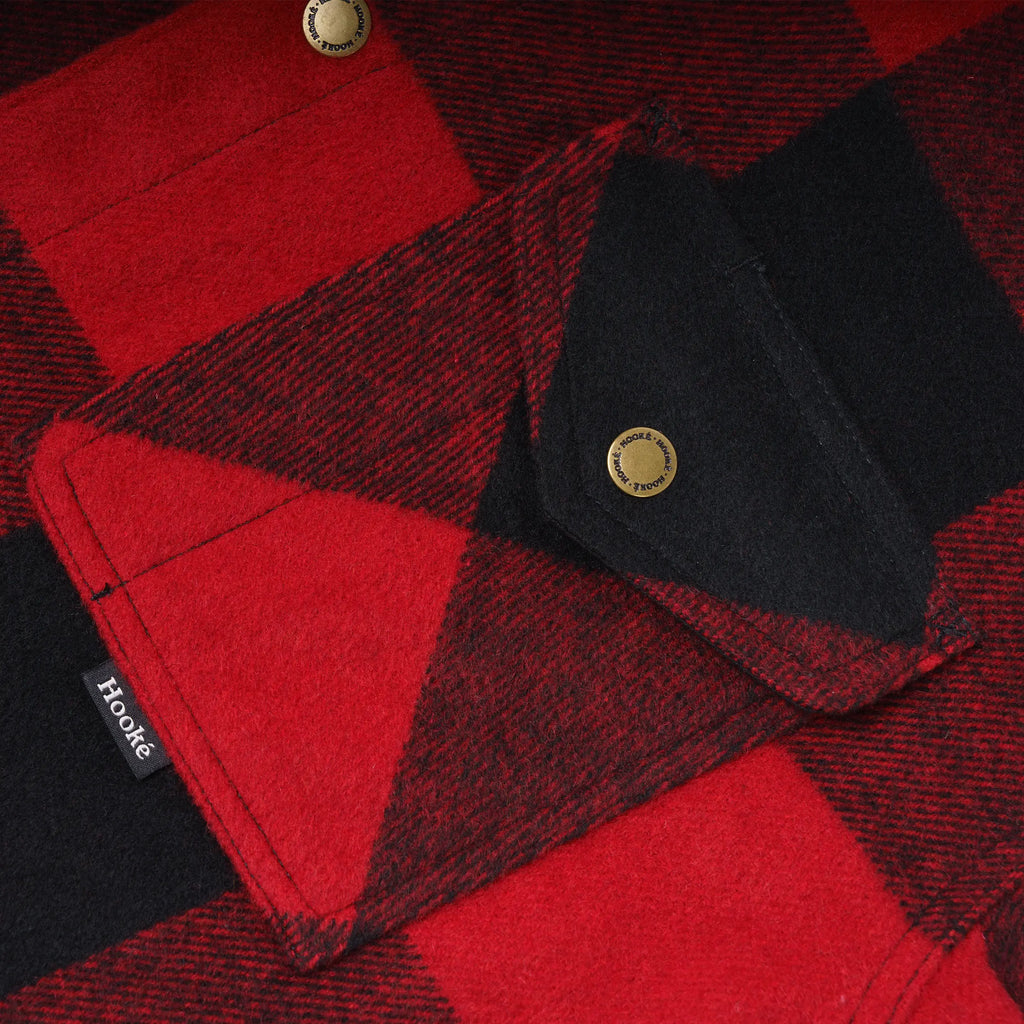 Sur-Chemise Canadian Overshirt Rouge & Noir Hooké