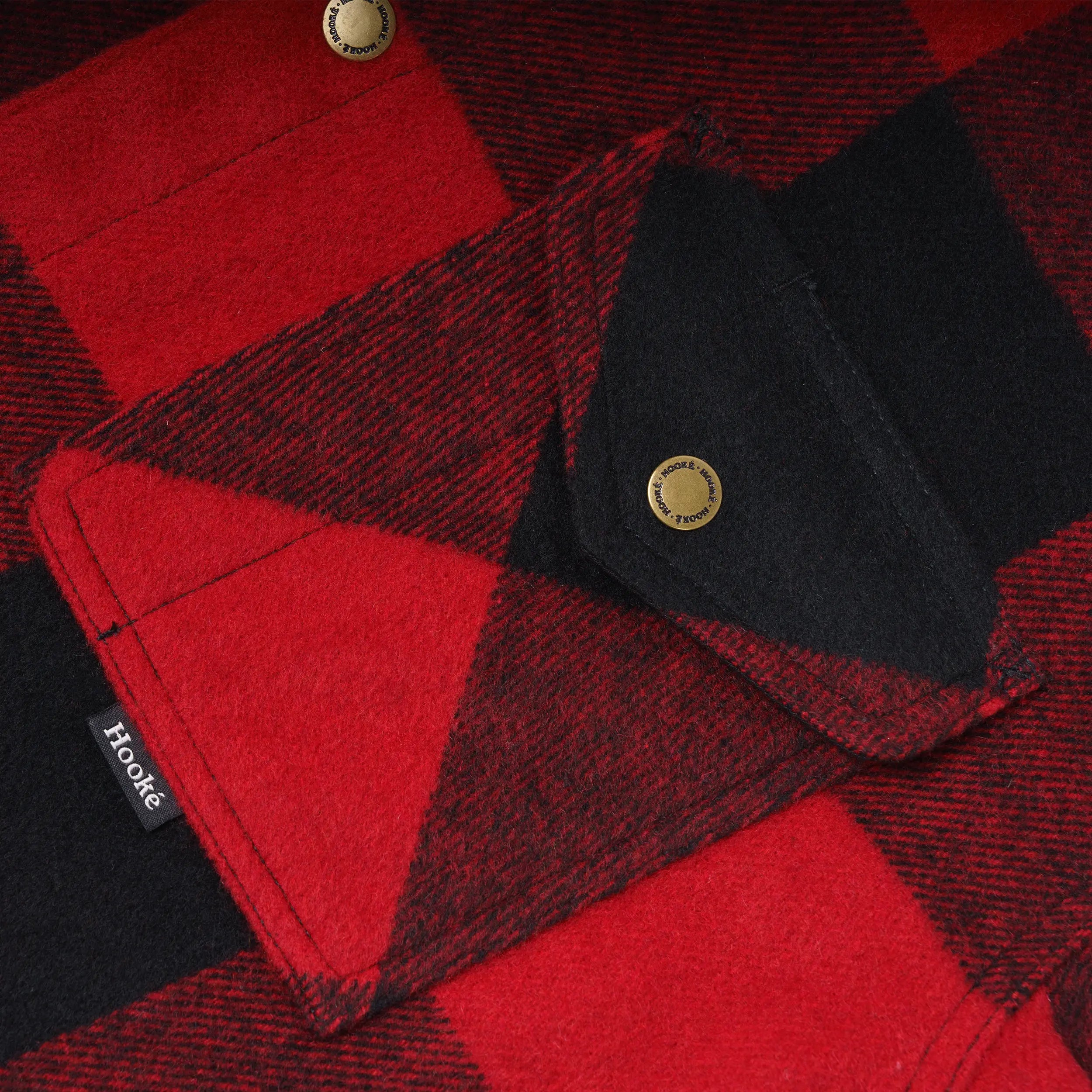 Sur-Chemise Canadian Overshirt Rouge & Noir Hooké