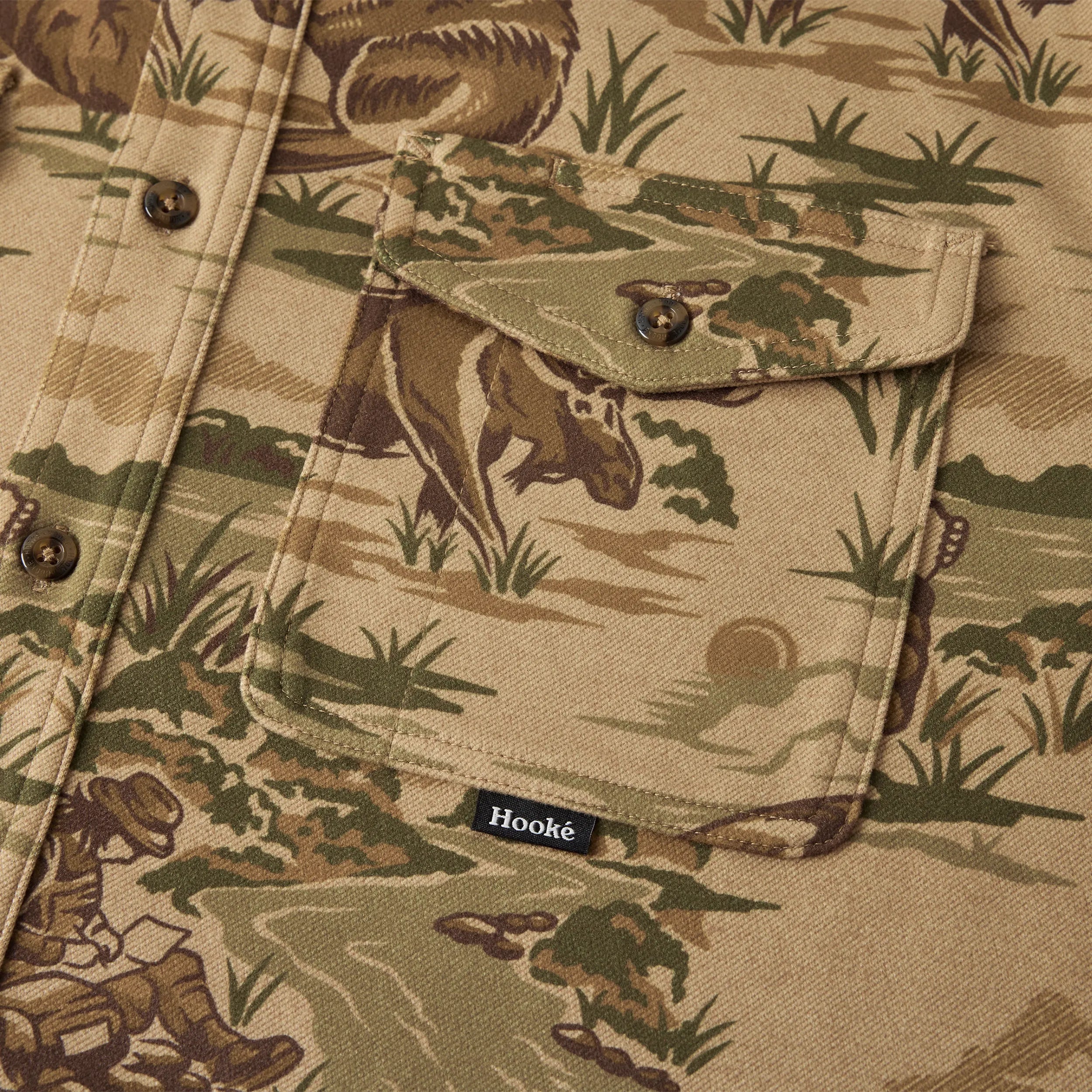 Sur-Chemise WHC Flannel Marécage Hooké