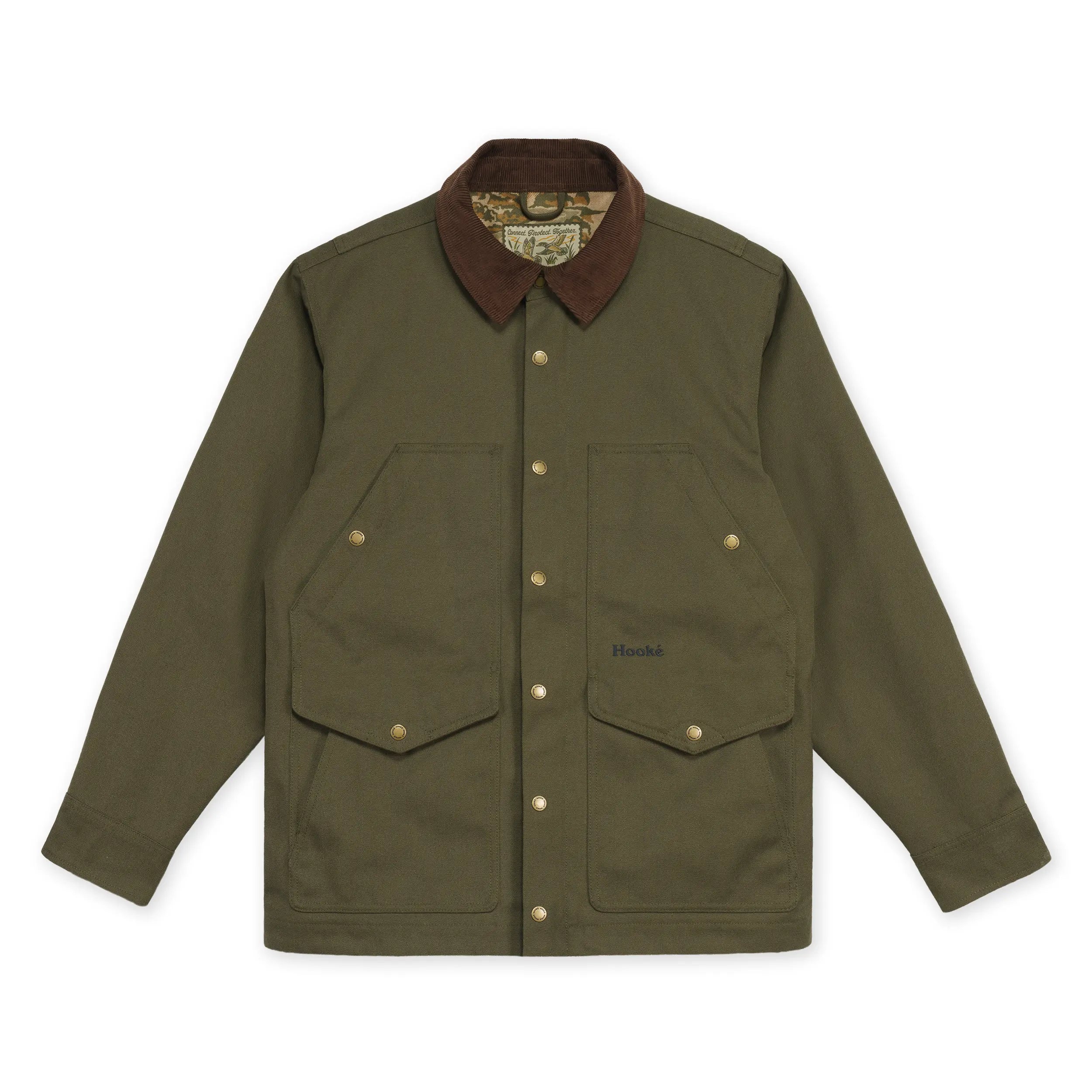 Manteau WHC Work Olive Foncé Hooké