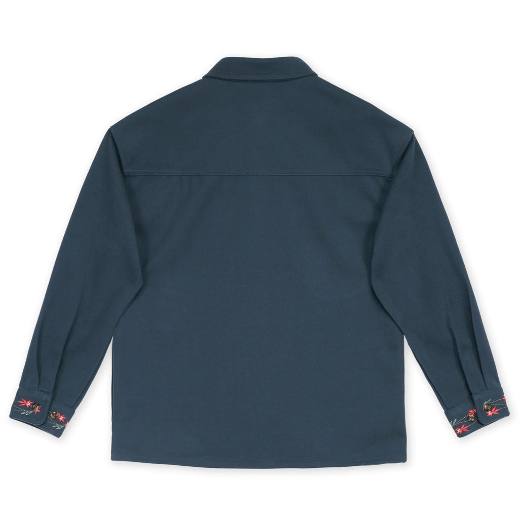 Sur-Chemise Milkweed Flannel Bleu Marine Hooké