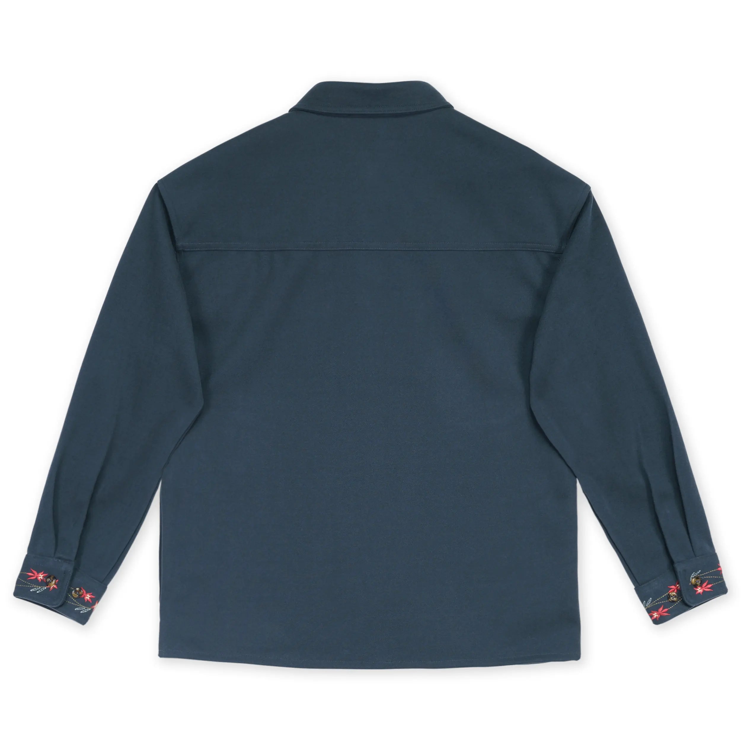 Sur-Chemise Milkweed Flannel Bleu Marine Hooké