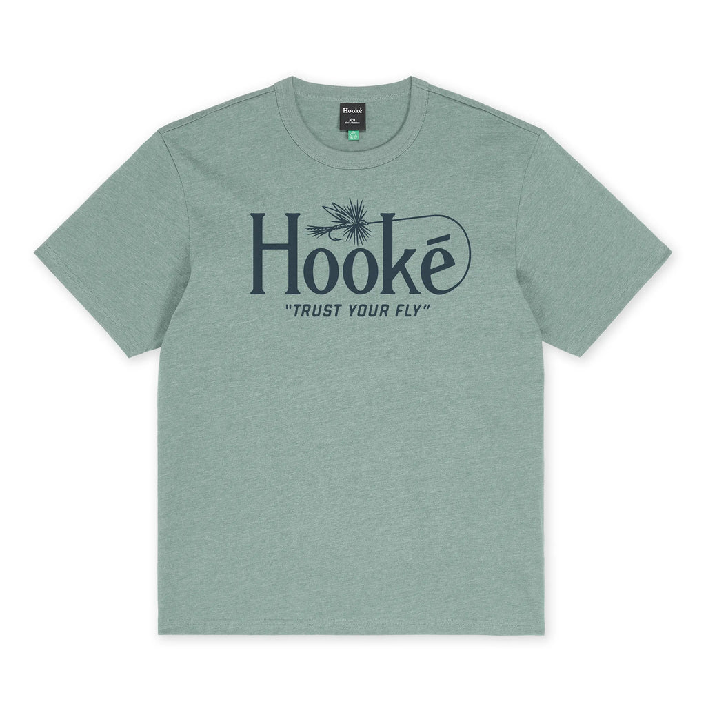 T-Shirt Trust Your Fly Heather Slate Hooké