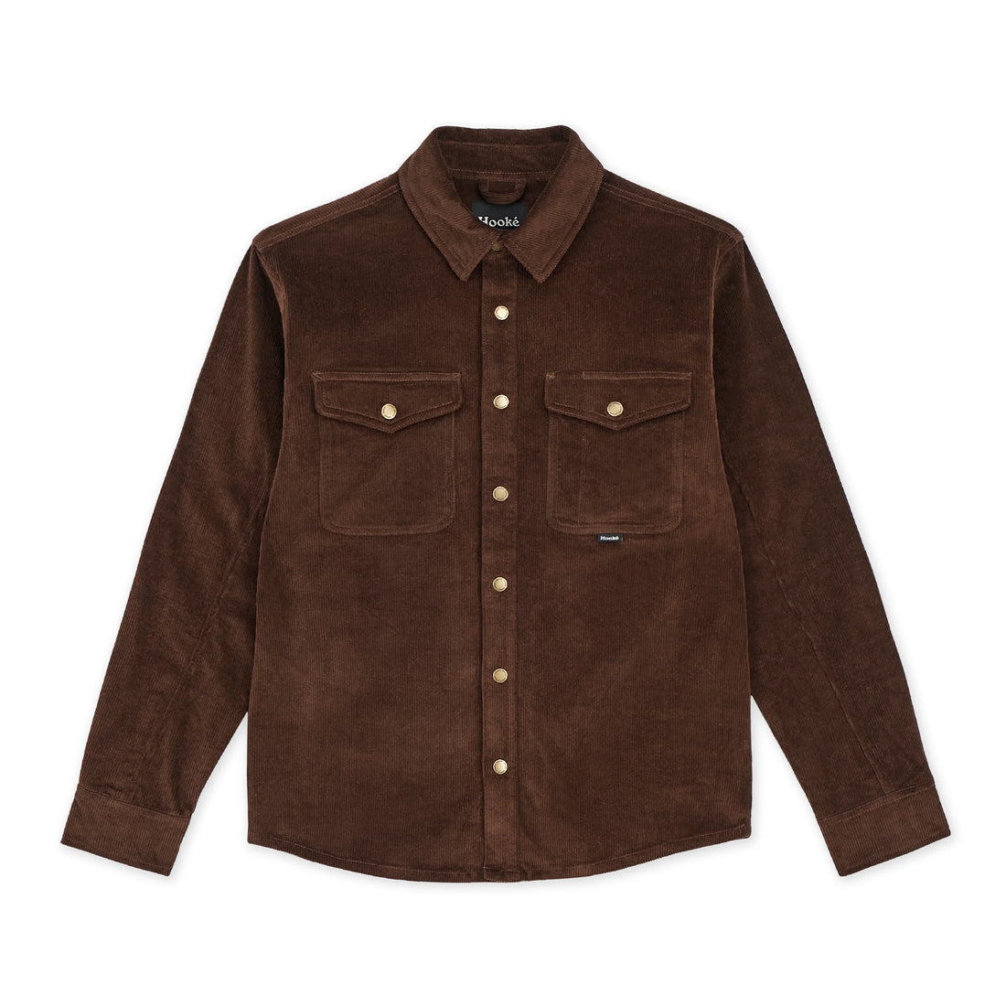 Sur-Chemise Corduroy Brun Foncé Hooké