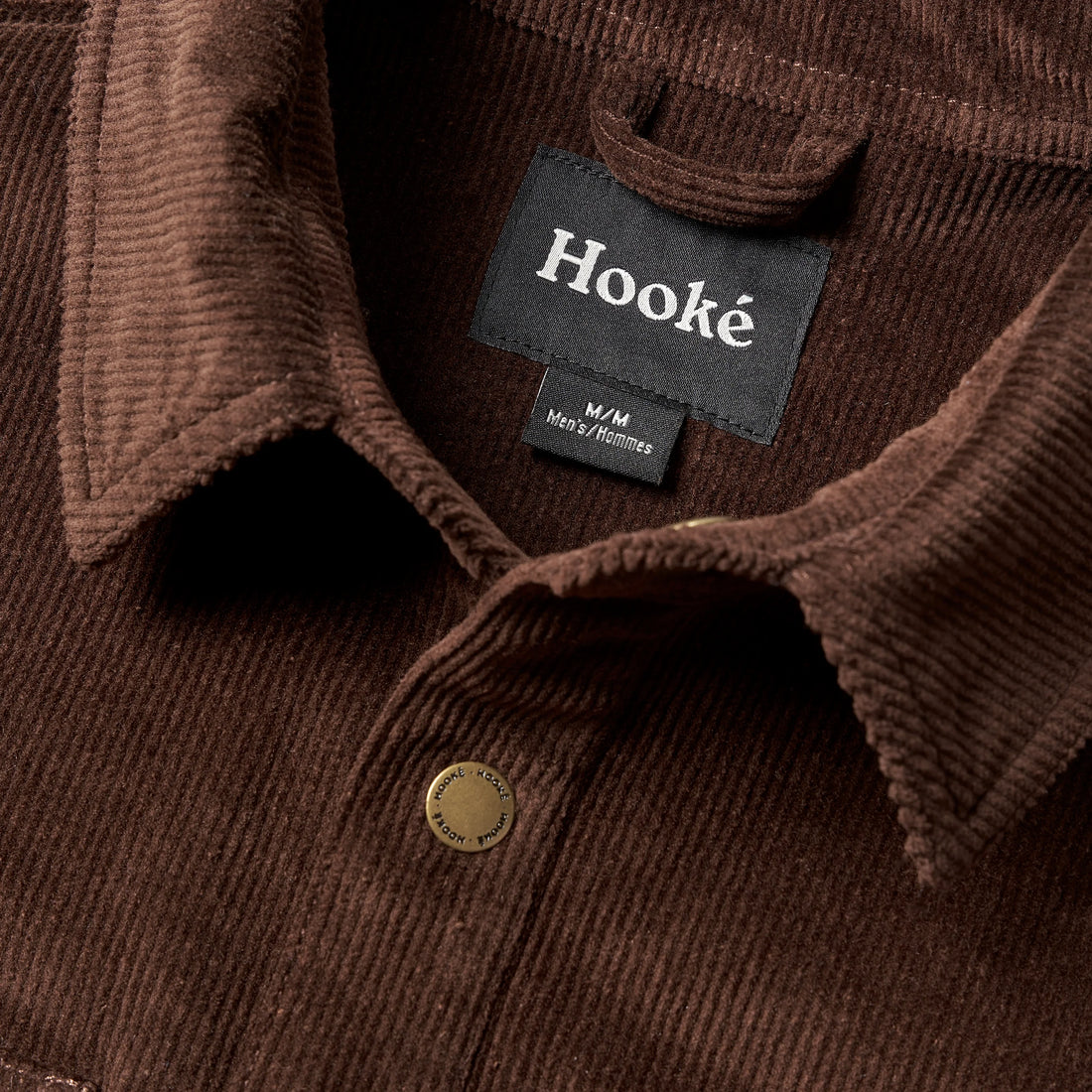 Sur-Chemise Corduroy Brun Foncé Hooké