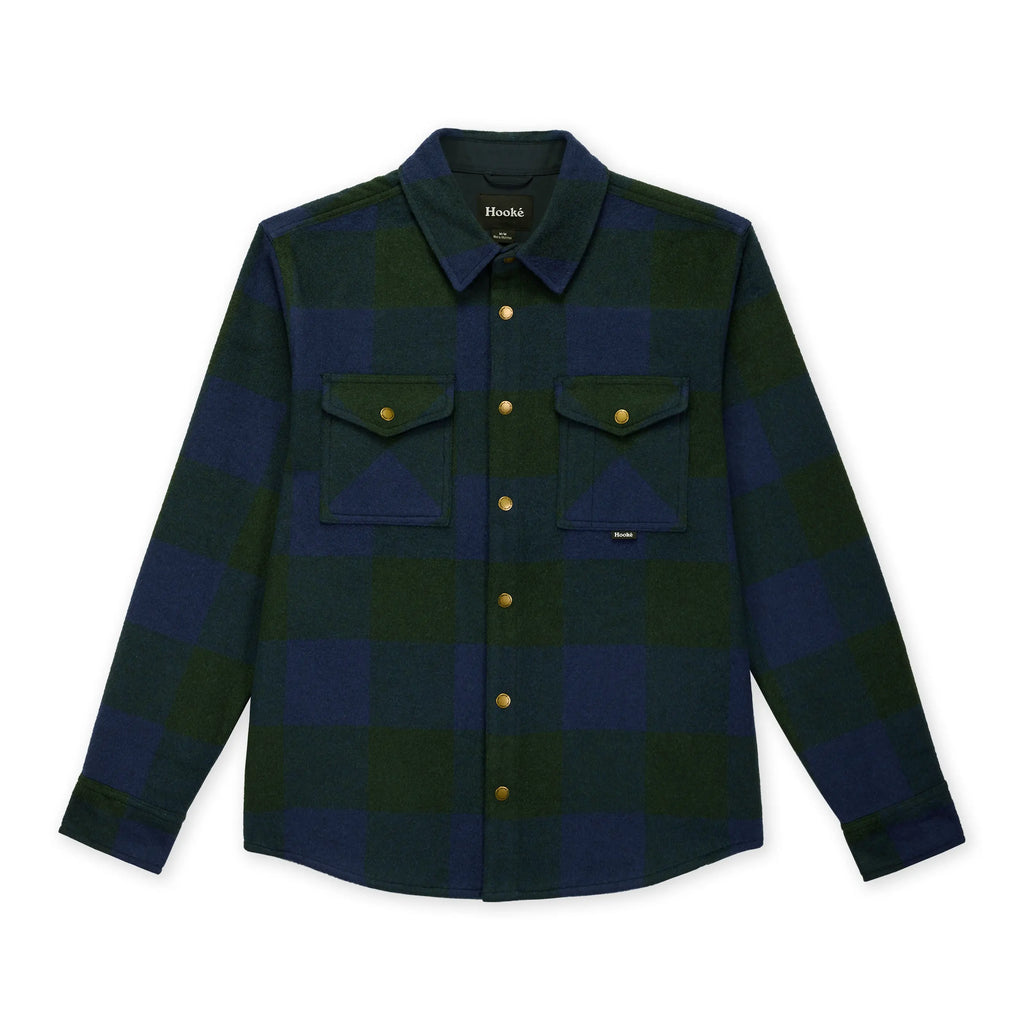 Sur-Chemise Canadian Overshirt Marine & Vert Forêt Hooké