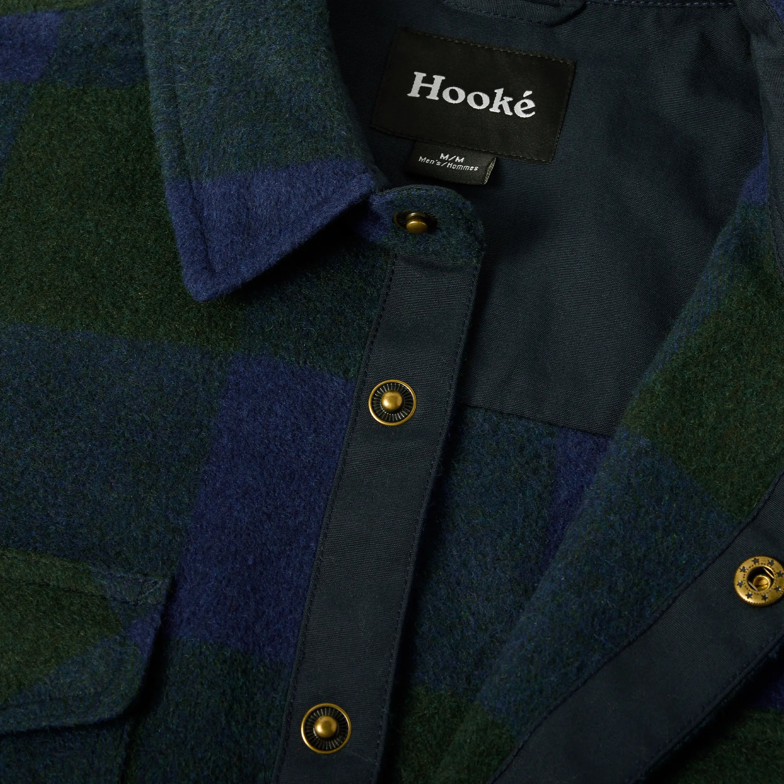 Sur-Chemise Canadian Overshirt Marine & Vert Forêt Hooké