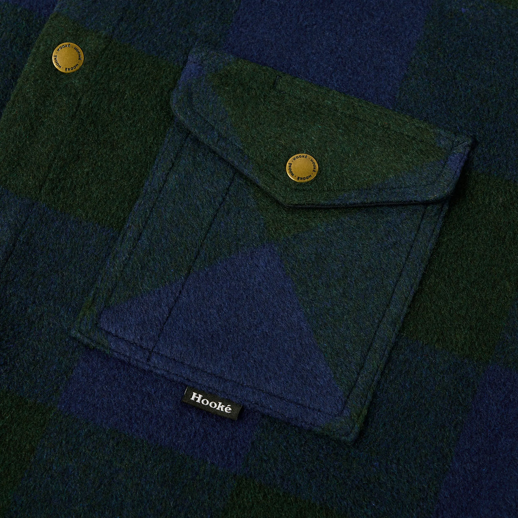 Sur-Chemise Canadian Overshirt Marine & Vert Forêt Hooké