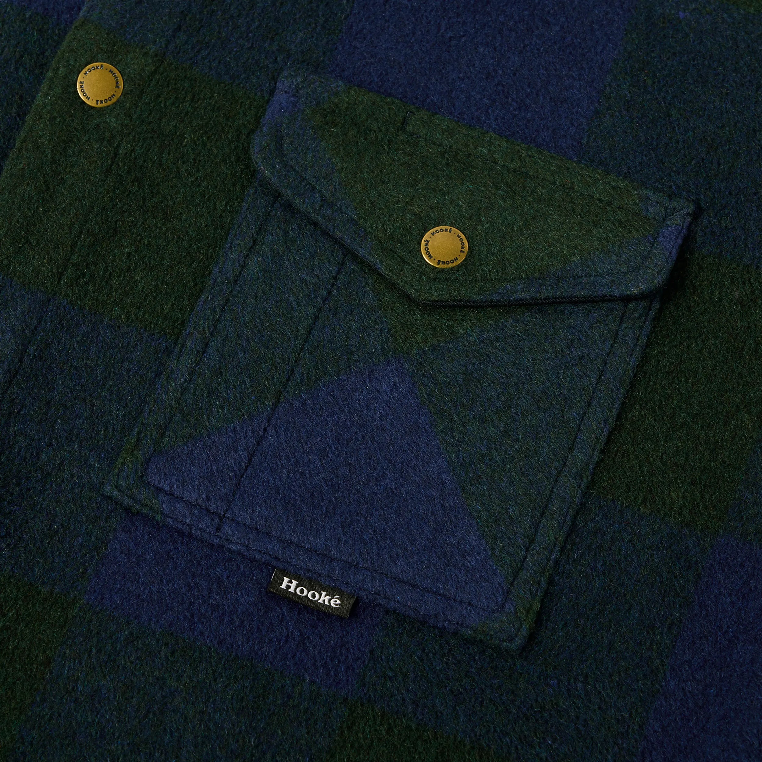Sur-Chemise Canadian Overshirt Marine & Vert Forêt Hooké