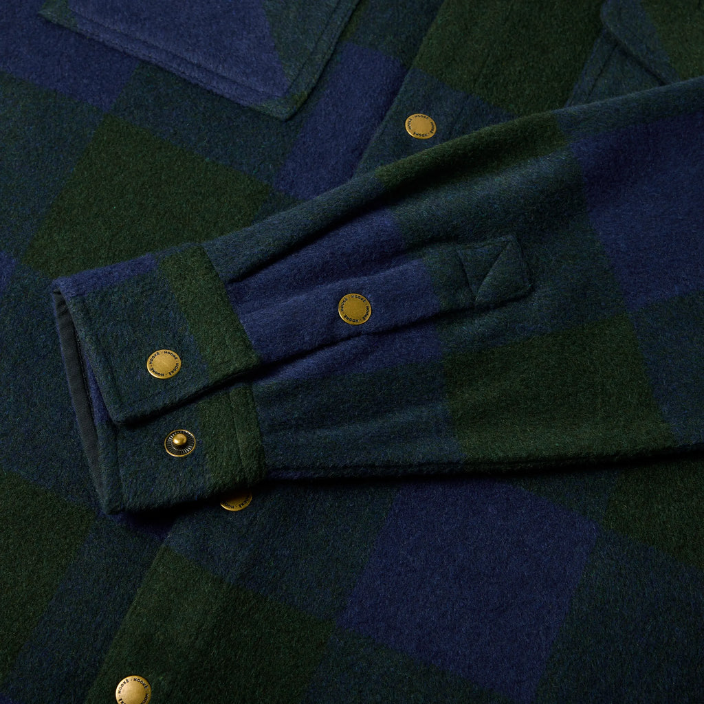 Sur-Chemise Canadian Overshirt Marine & Vert Forêt Hooké