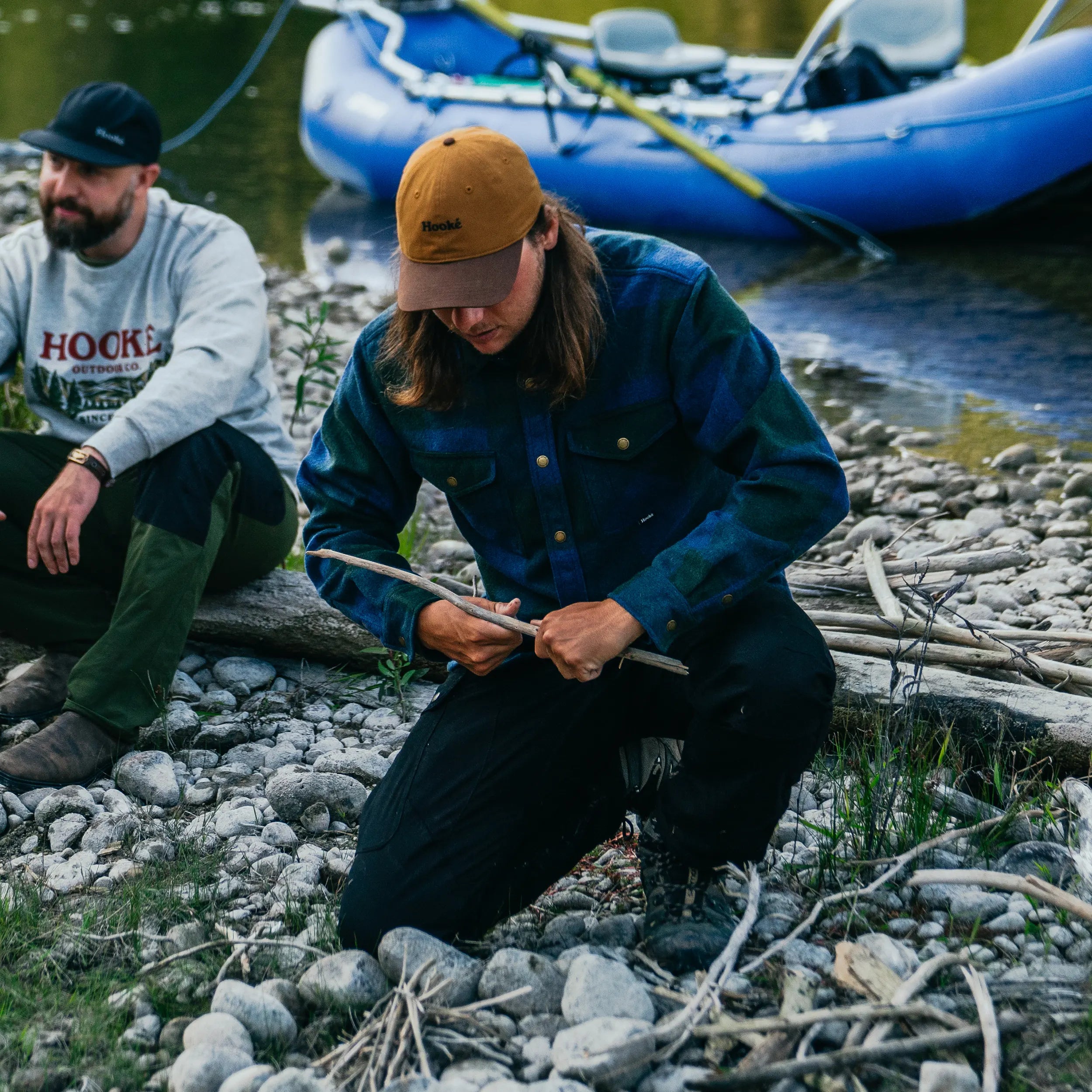 Sur-Chemise Canadian Overshirt Marine & Vert Forêt Hooké