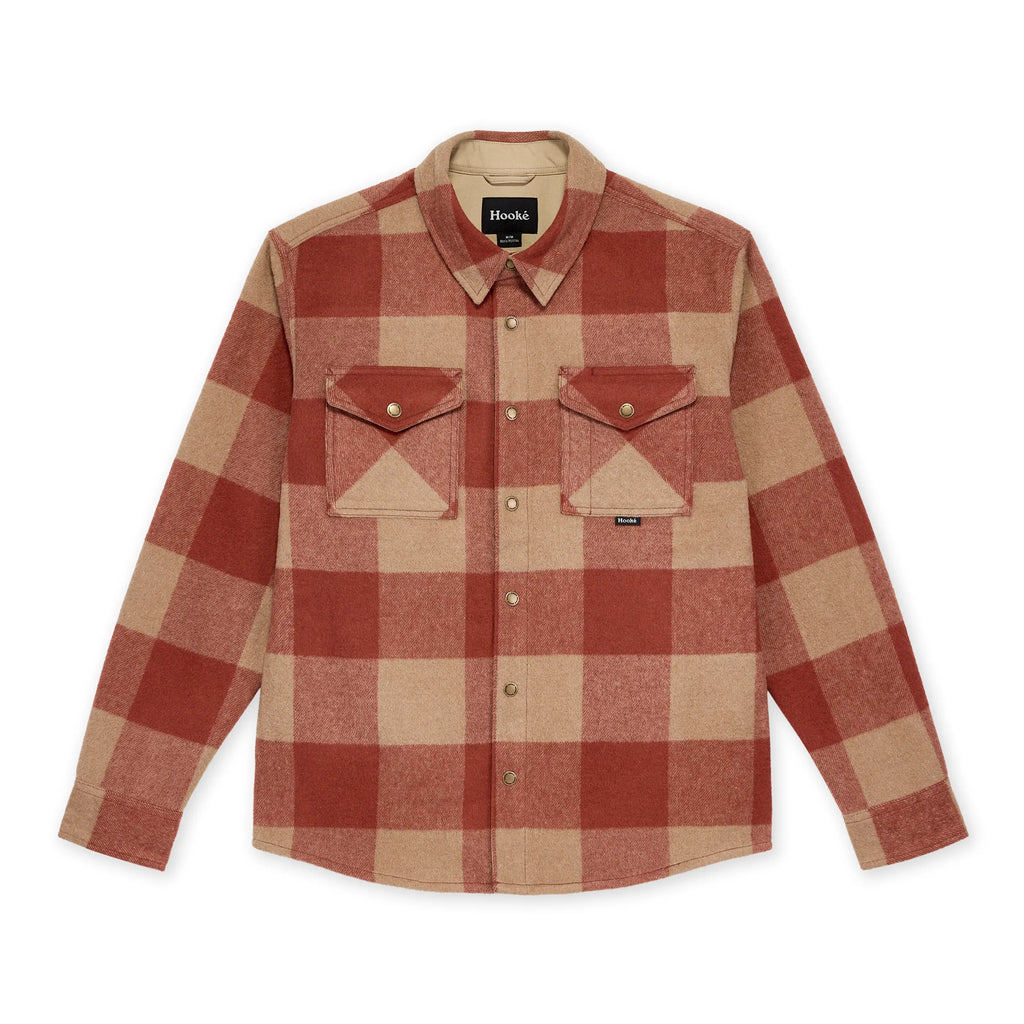 Sur-Chemise Canadian Overshirt Tan & Rouge Hooké