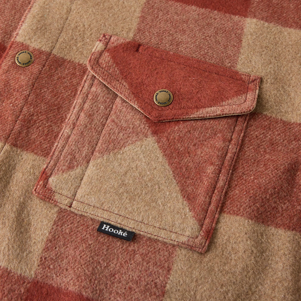 Sur-Chemise Canadian Overshirt Tan & Rouge Hooké