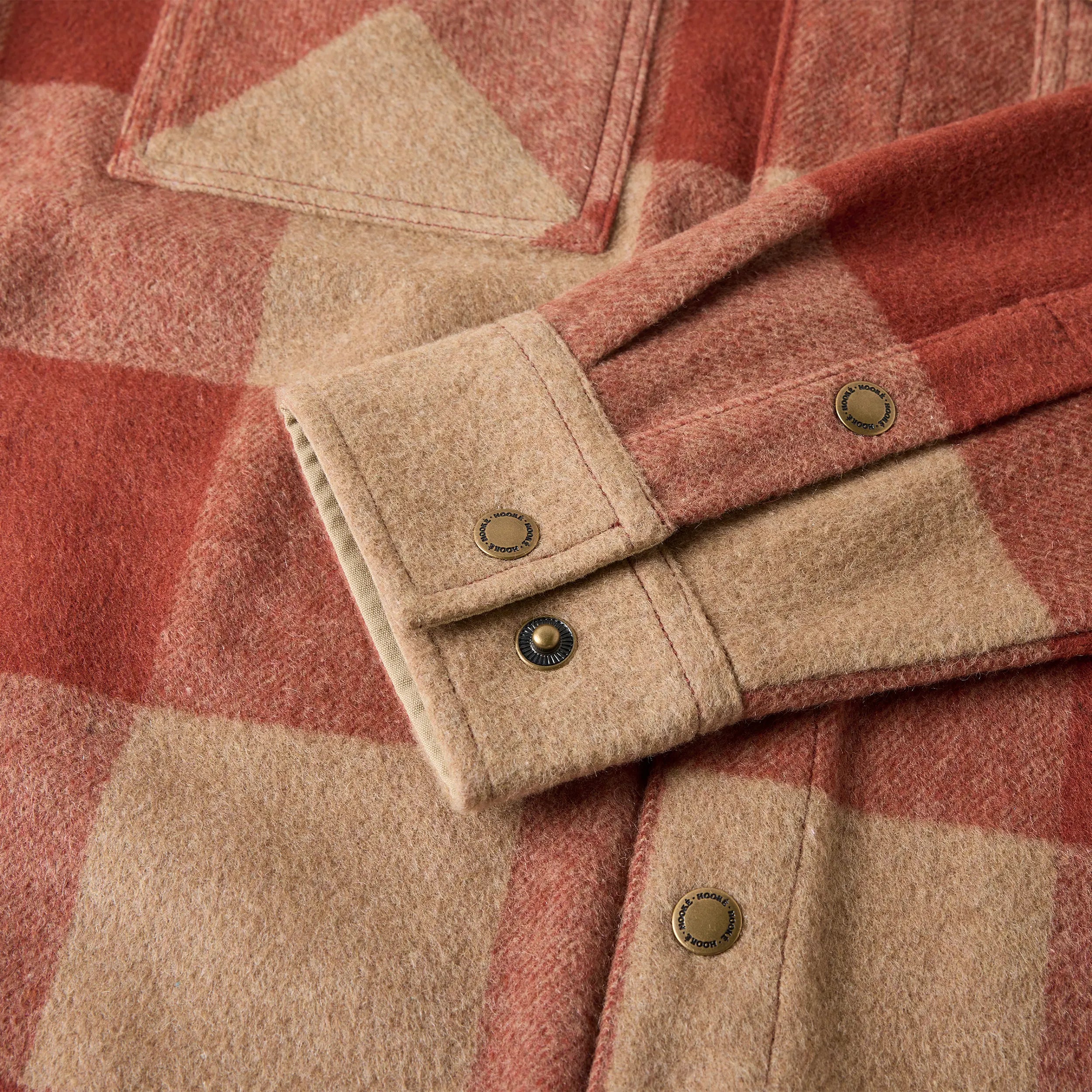 Sur-Chemise Canadian Overshirt Tan & Rouge Hooké