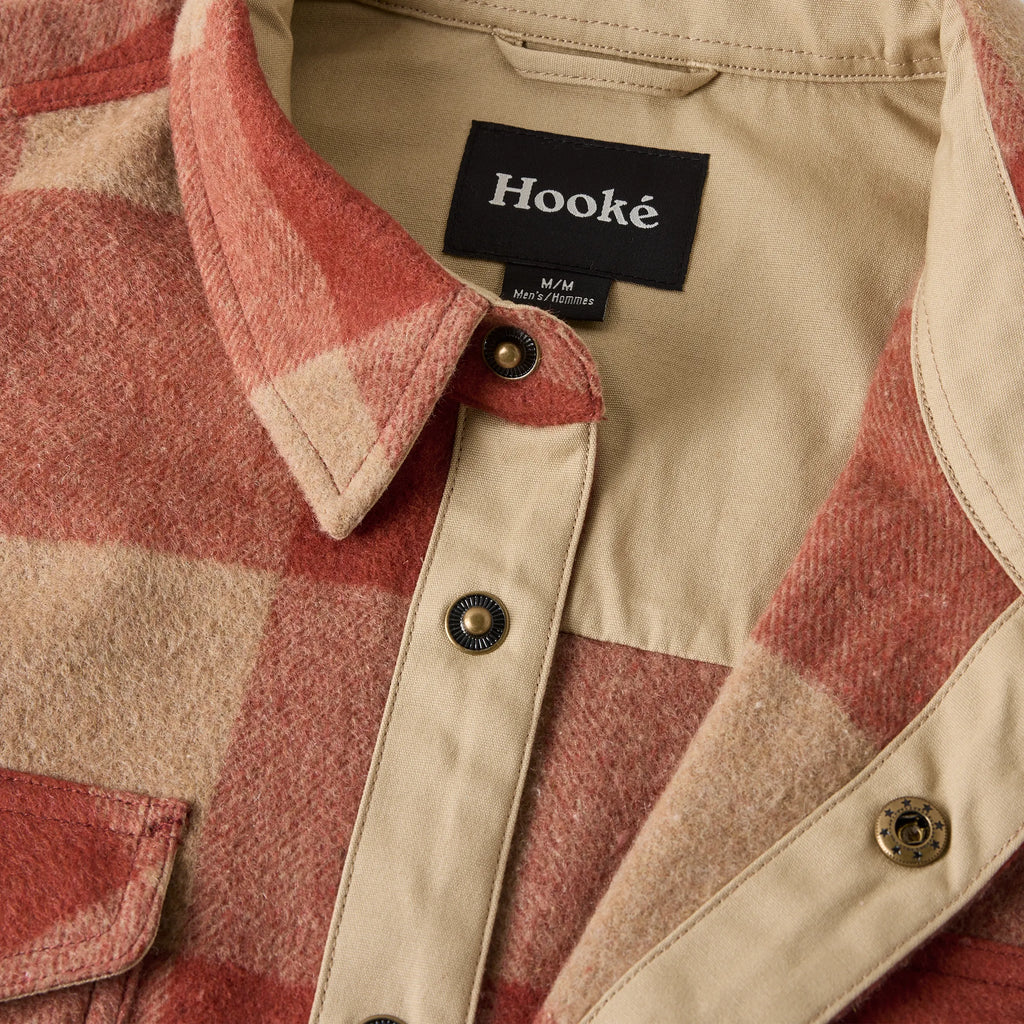 Sur-Chemise Canadian Overshirt Tan & Rouge Hooké