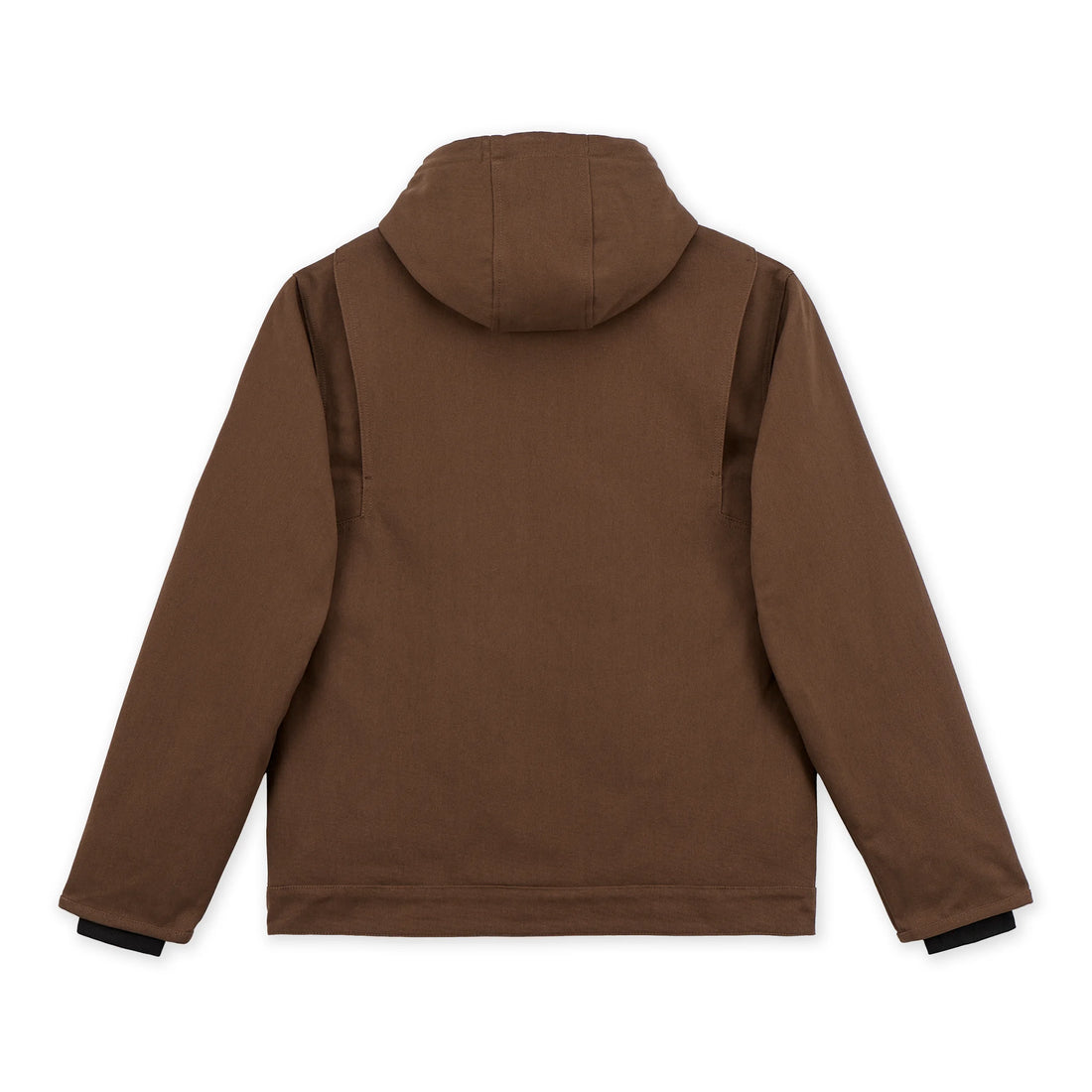 Manteau Hooded Pile Work Brun Hooké