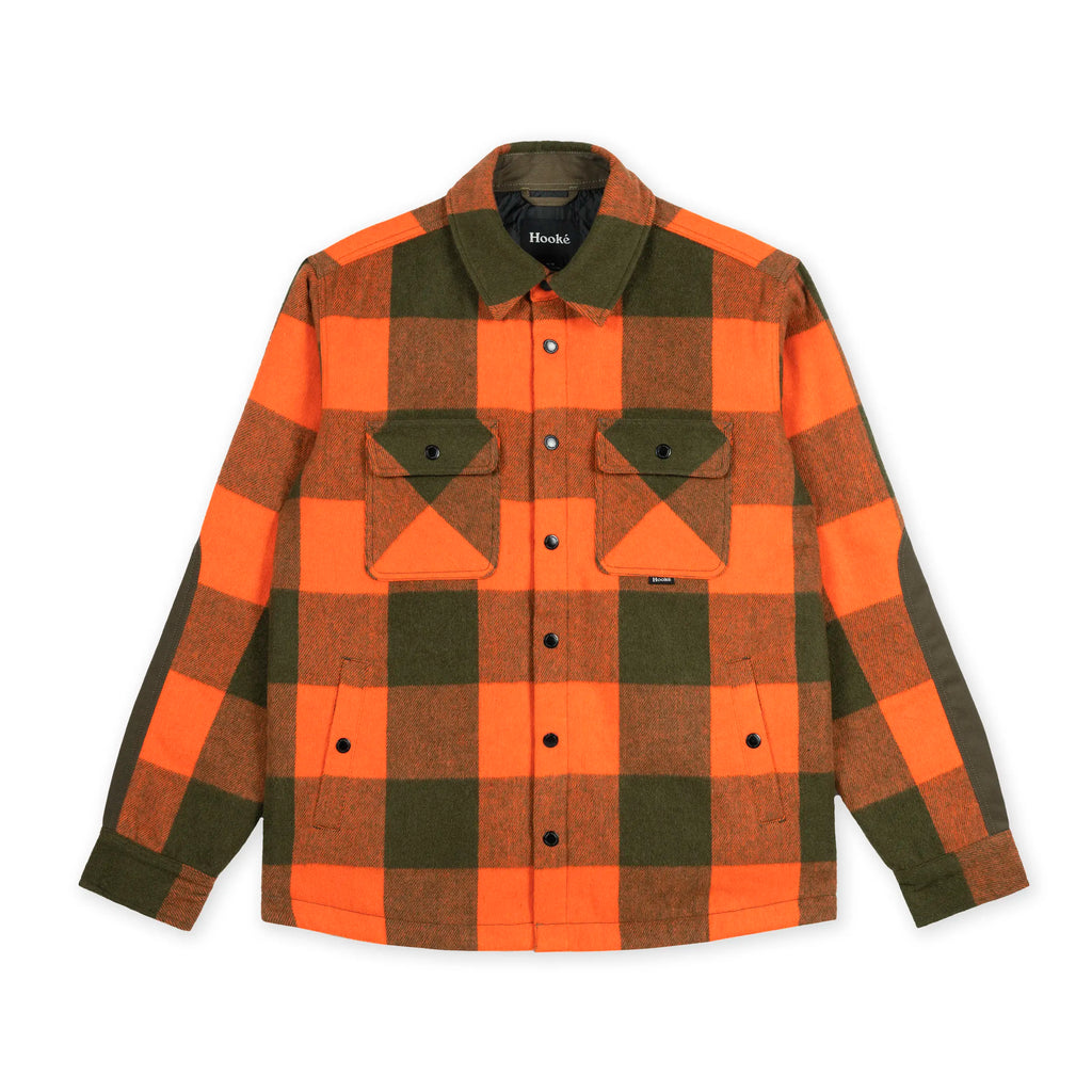 Sur-Chemise Canadienne Orange & Olive Hooké