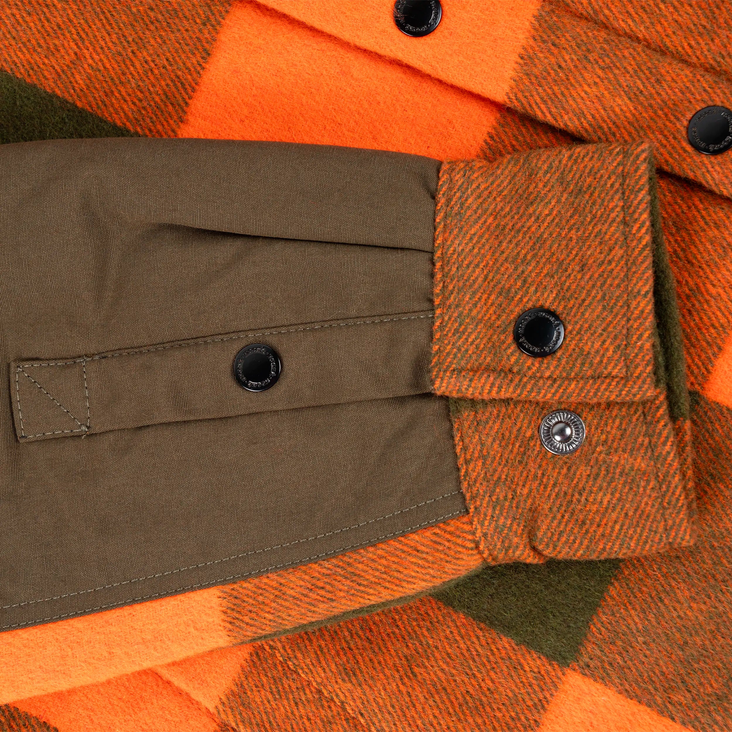 Sur-Chemise Canadienne Orange & Olive Hooké