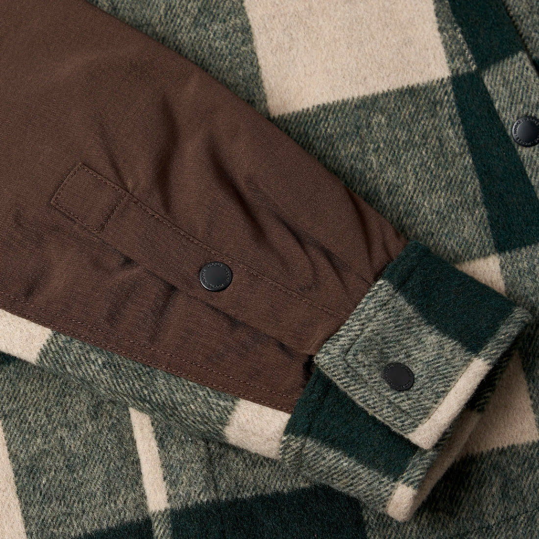 Sur-Chemise Canadienne Originale Vert Forêt & Crème Hooké