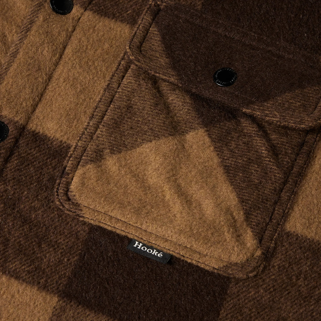 Sur-Chemise Canadienne Brune Multi Hooké