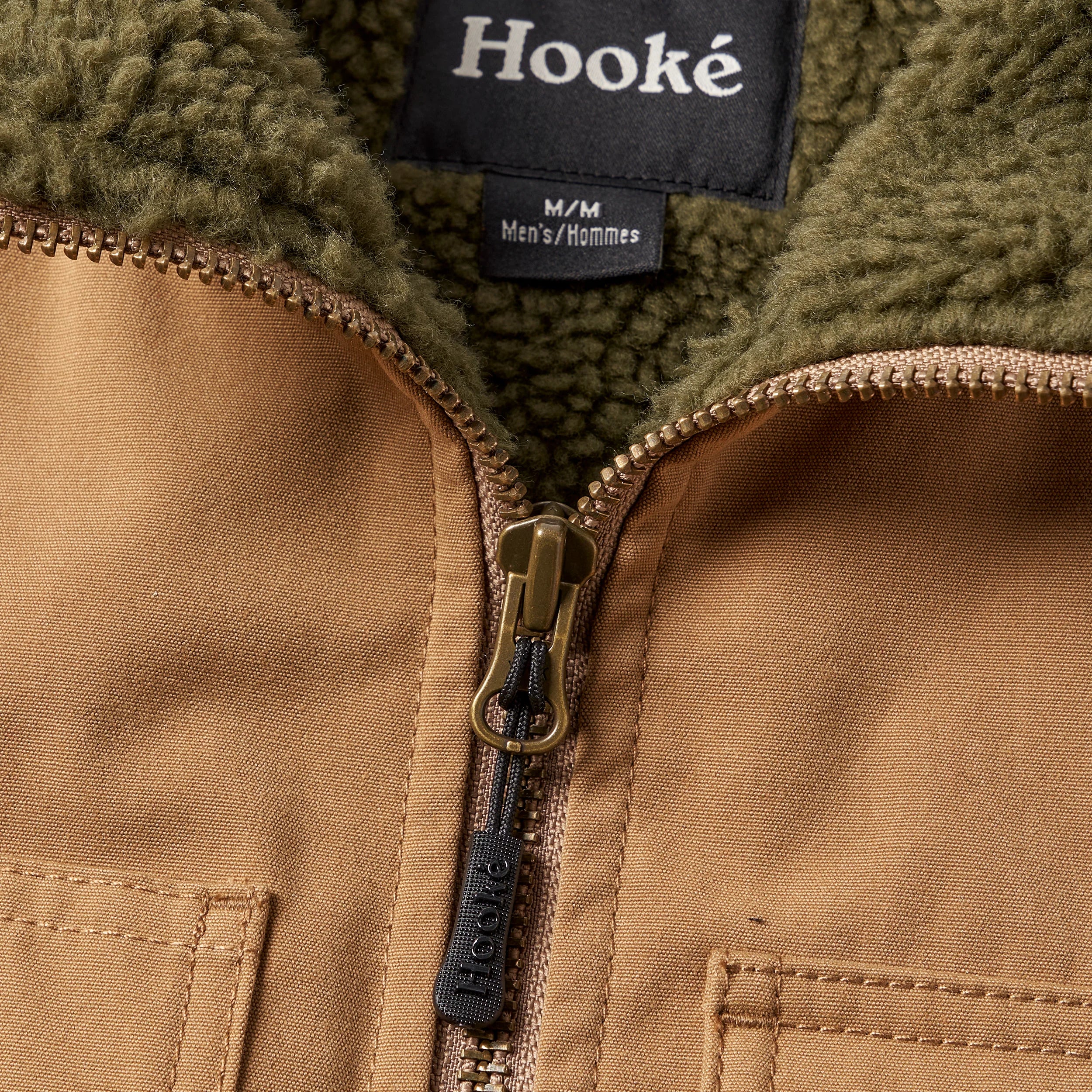 Veste Cabin Pile Caramel & Brun Hooké
