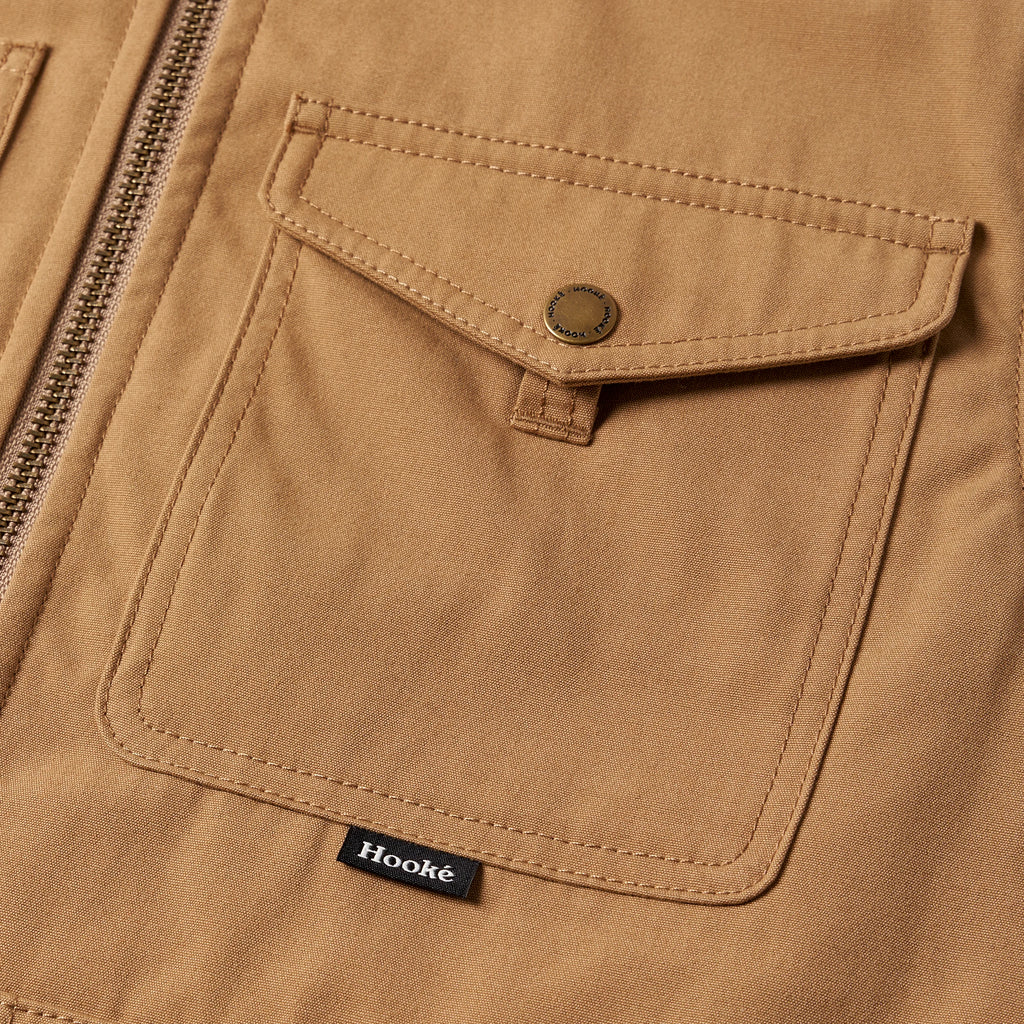 Veste Cabin Pile Caramel & Brun Hooké