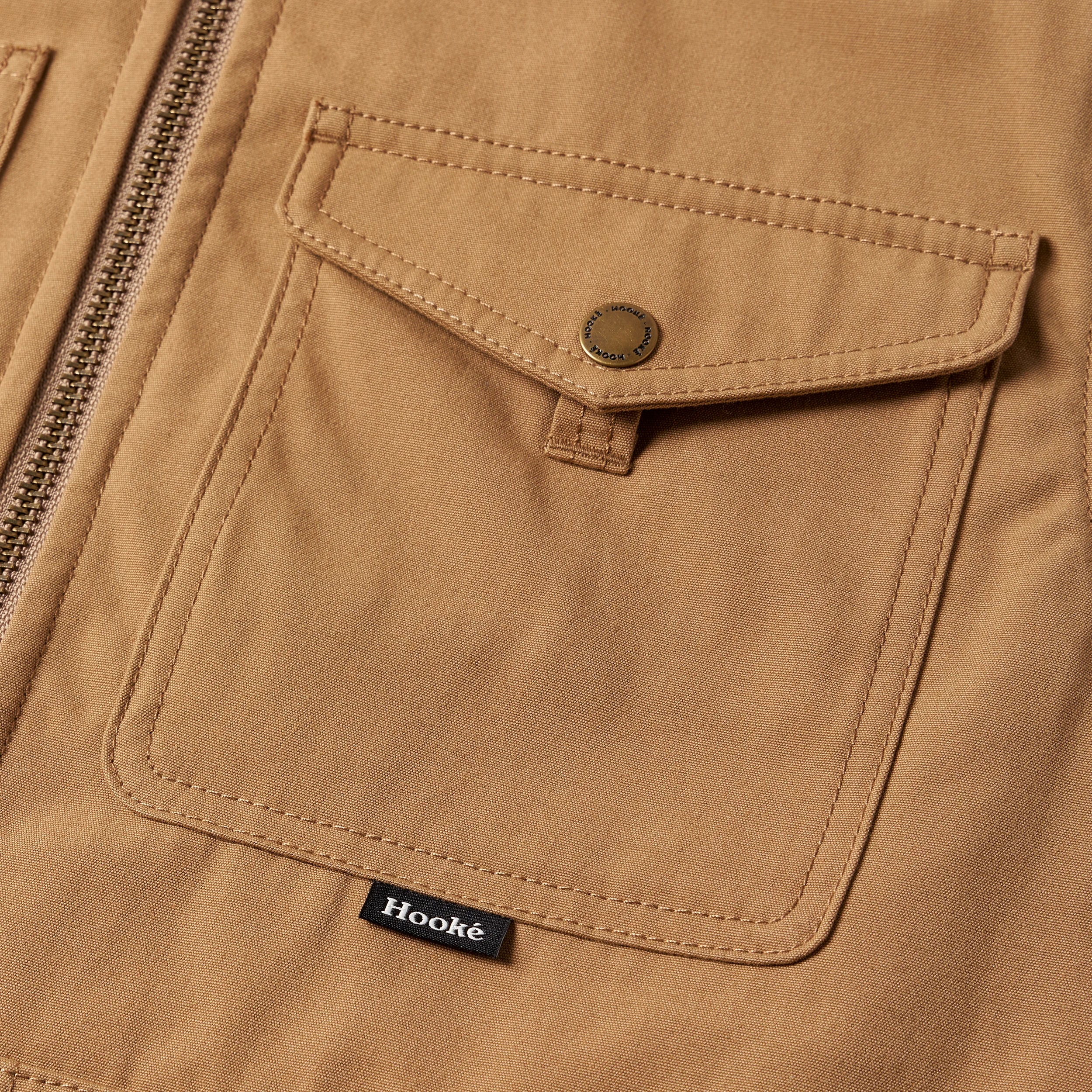 Veste Cabin Pile Caramel & Brun Hooké