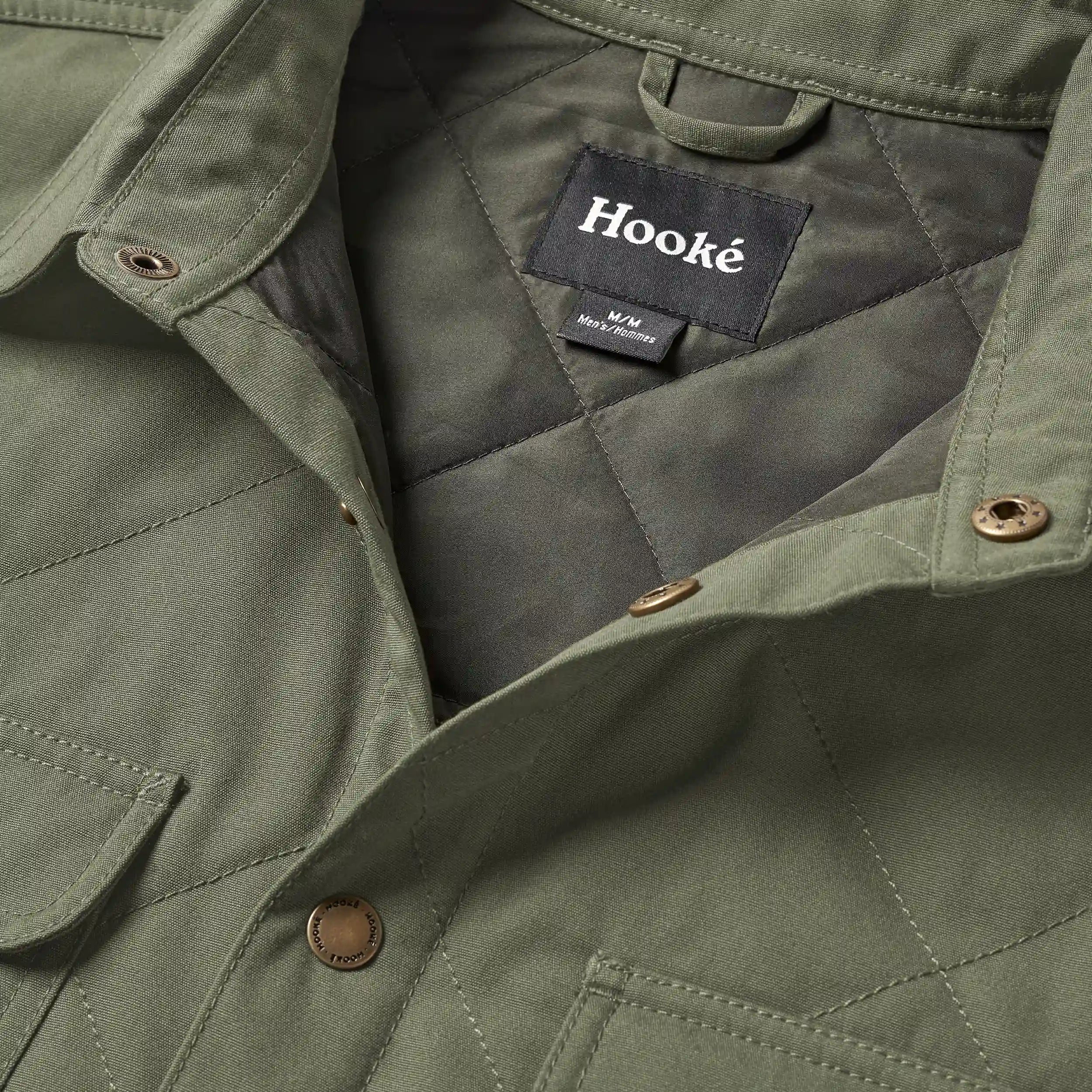 Jack Olive Hooké Quilted Overshirt