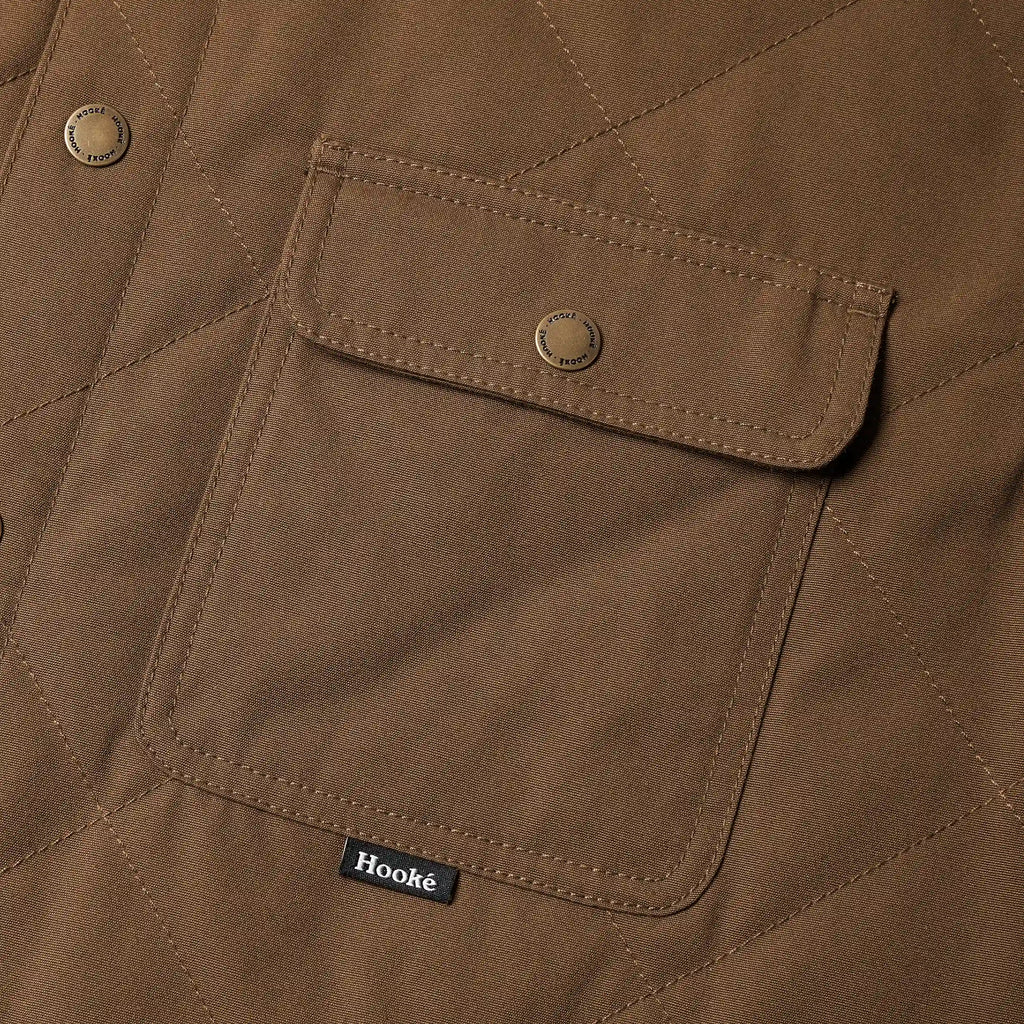 Sur-Chemise Quilted Jack Brun Caramel Hooké