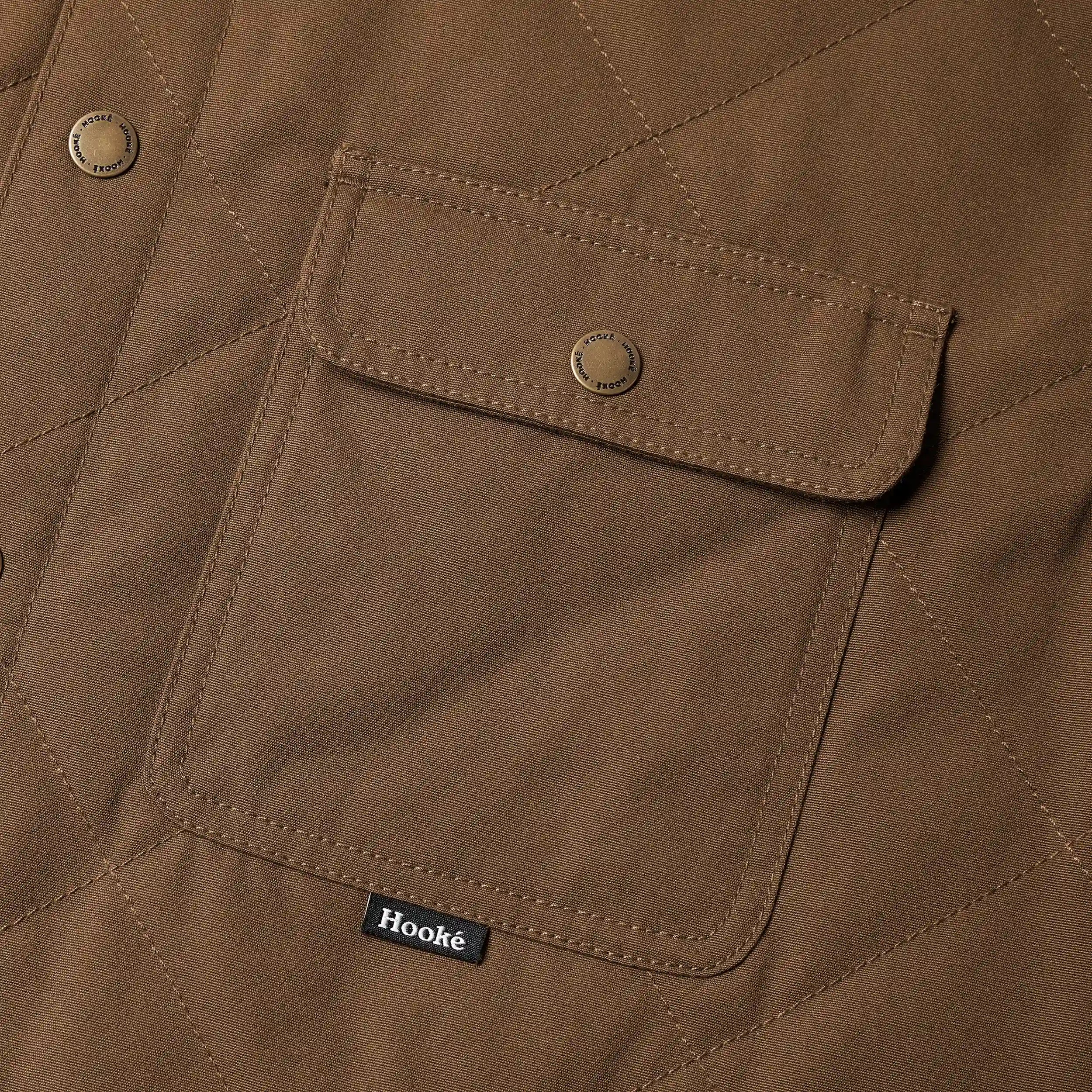 Sur-Chemise Quilted Jack Brun Caramel Hooké