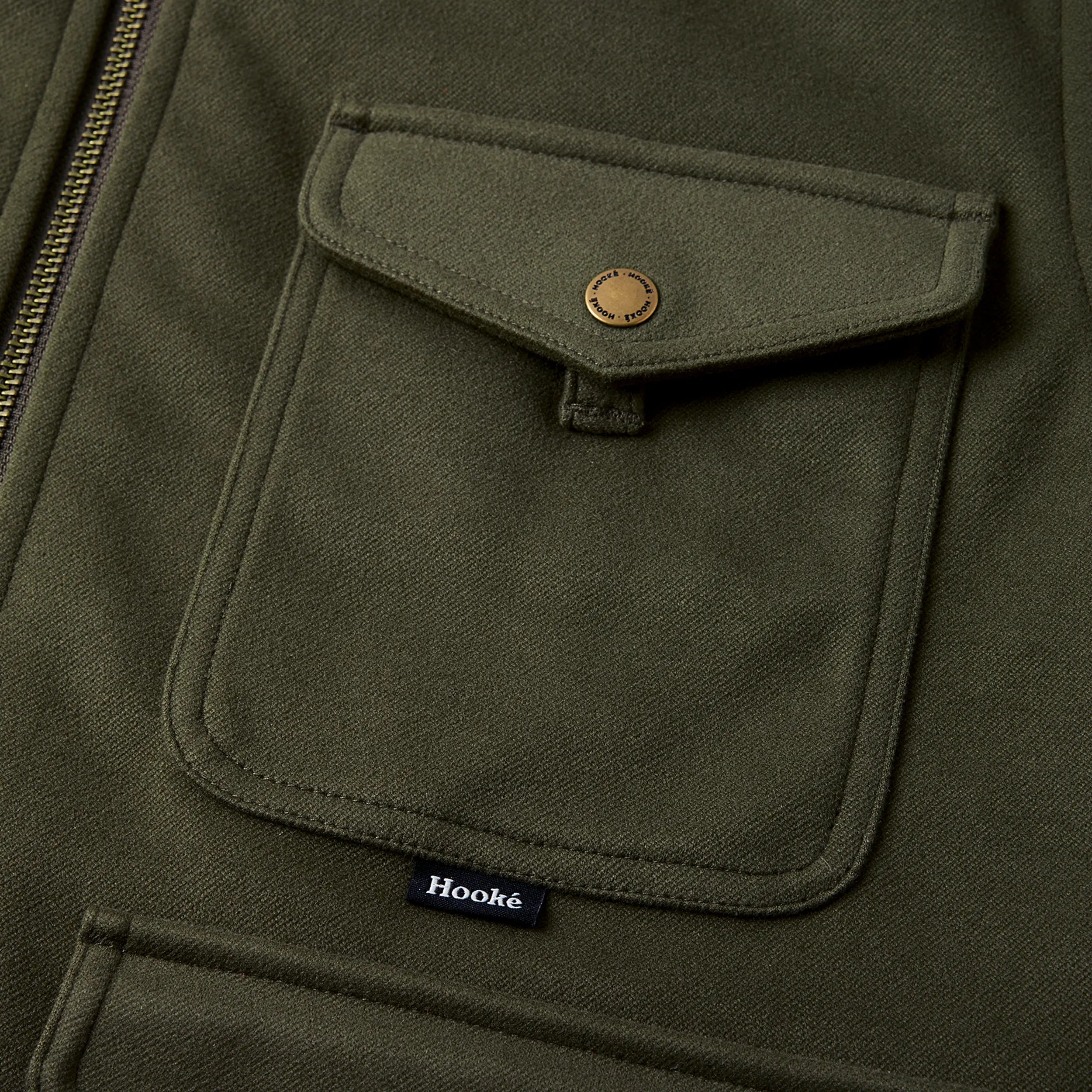 Veste Reversible Hunting Olive Foncé Hooké