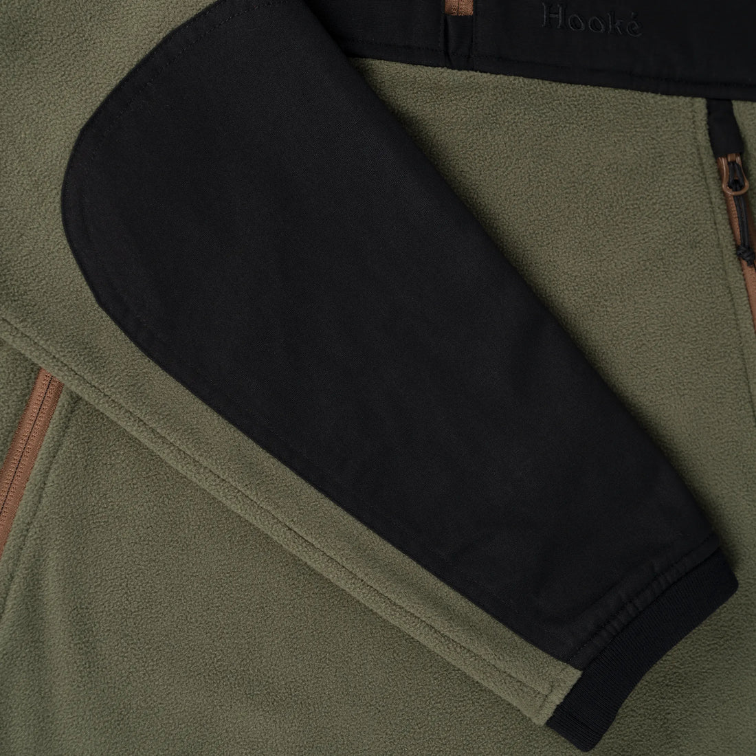 Polaire Tech Fleece Olive & Noir Hooké