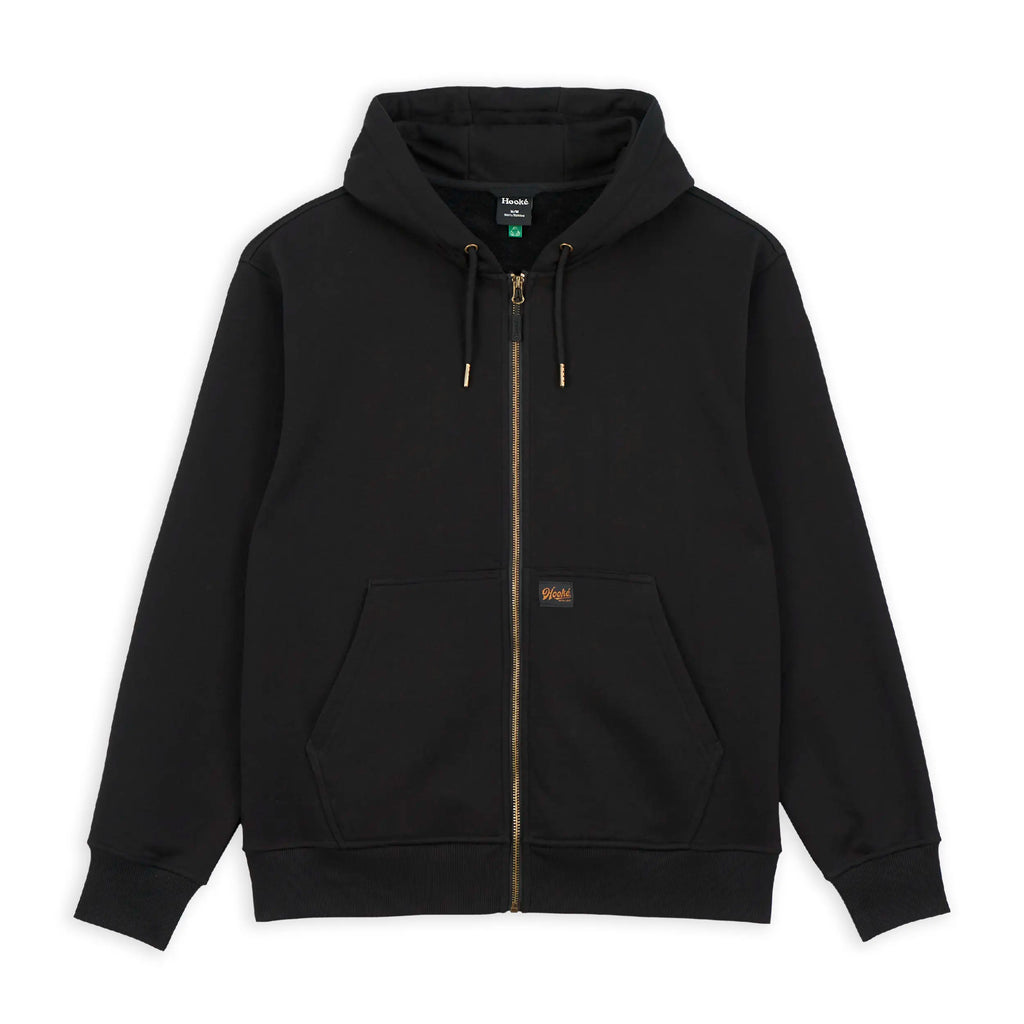 Hooké Signature Black Zip-Up Hoodie