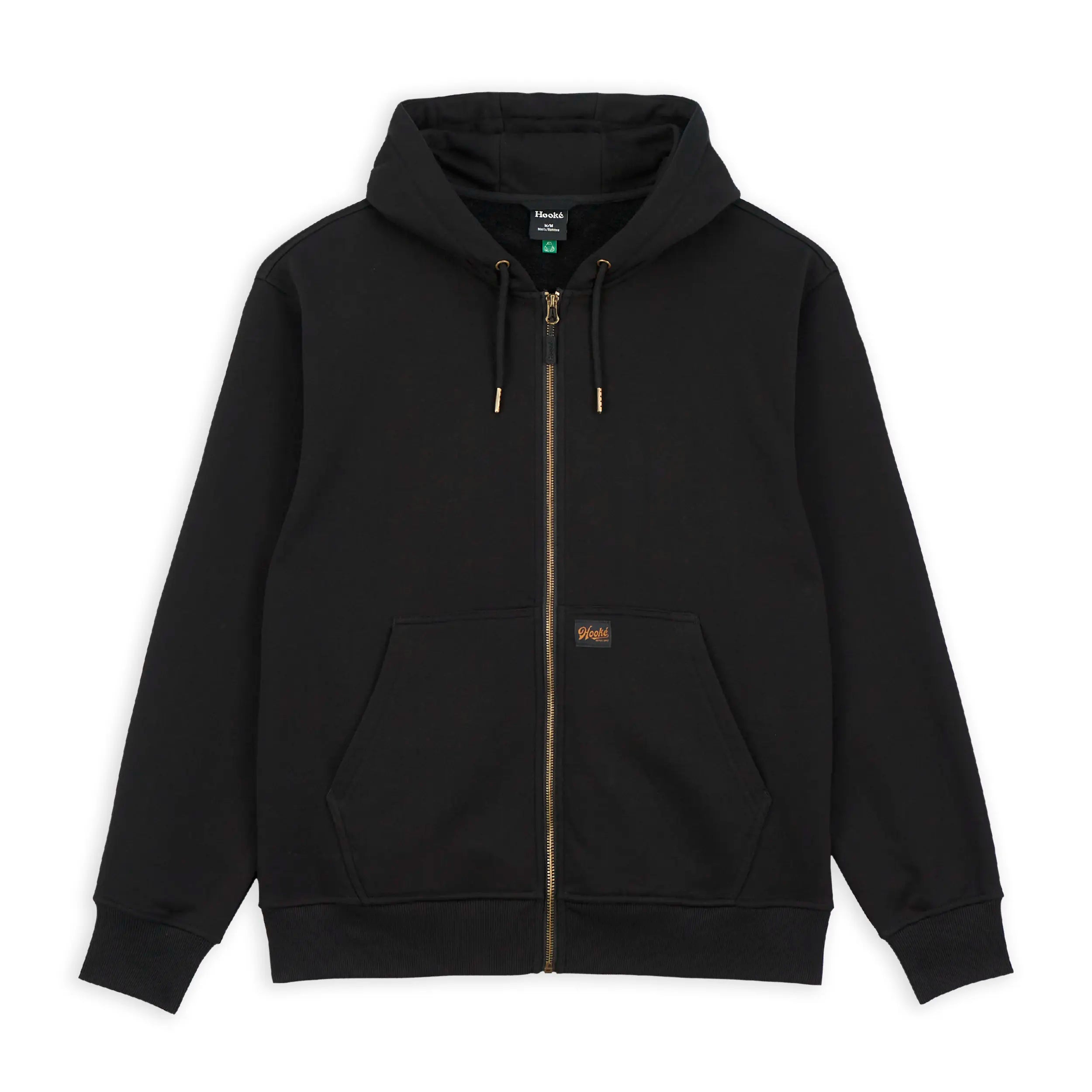Hooké Signature Black Zip-Up Hoodie