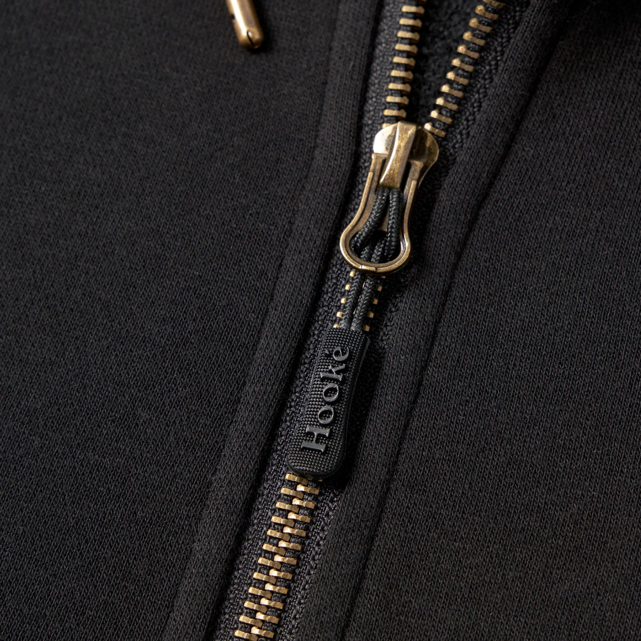Hooké Signature Black Zip-Up Hoodie