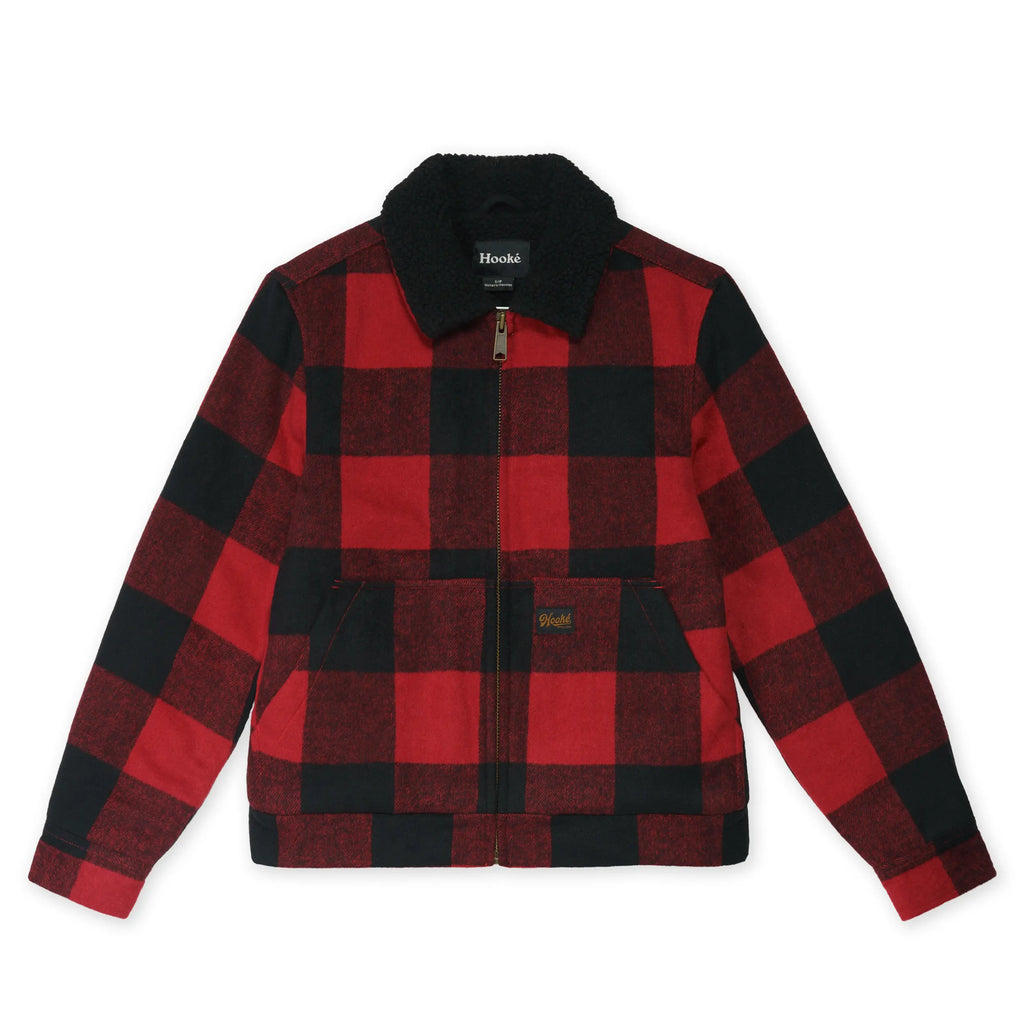 Veste W's Canadian Pile Work Rouge & Noir Hooké