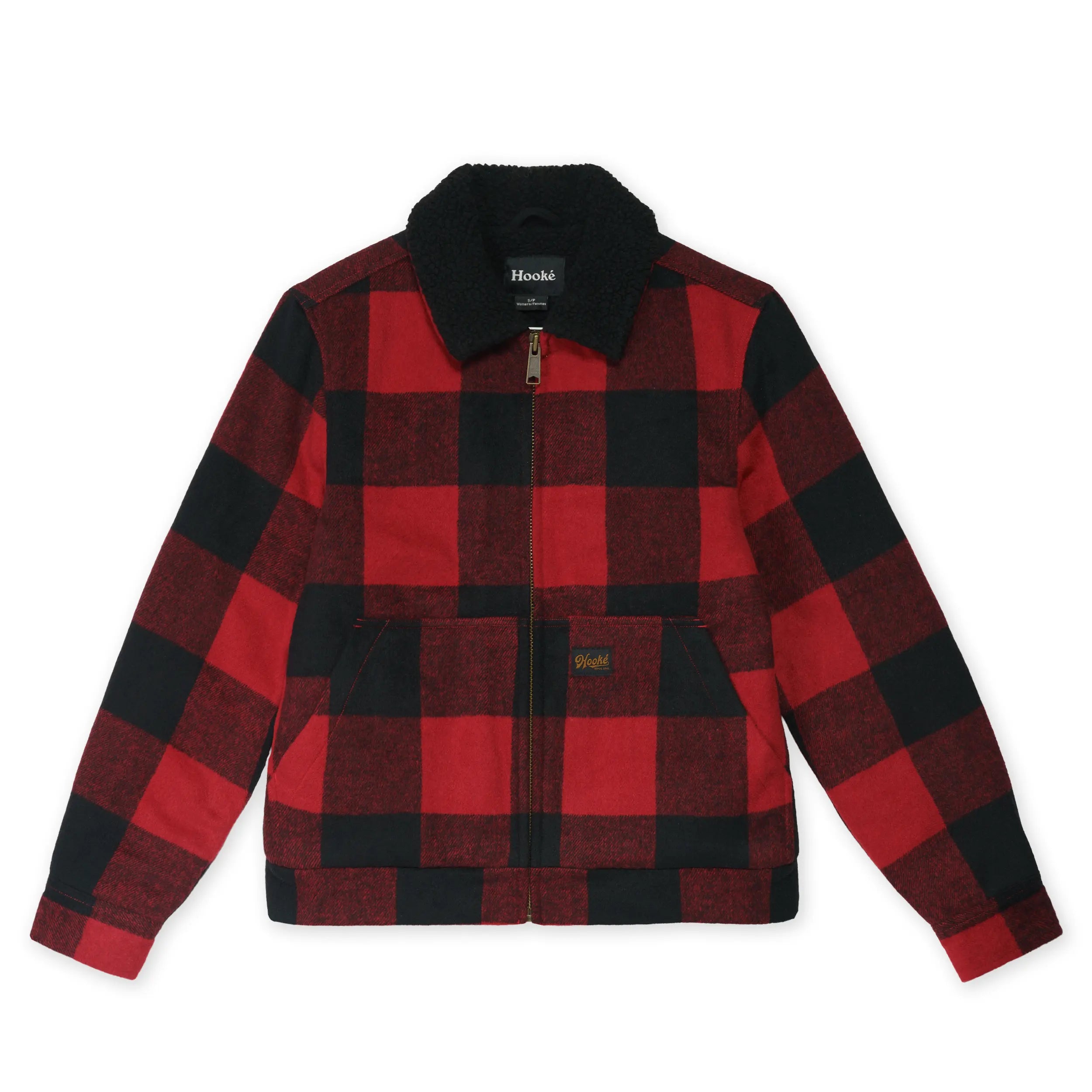 Veste W's Canadian Pile Work Rouge & Noir Hooké