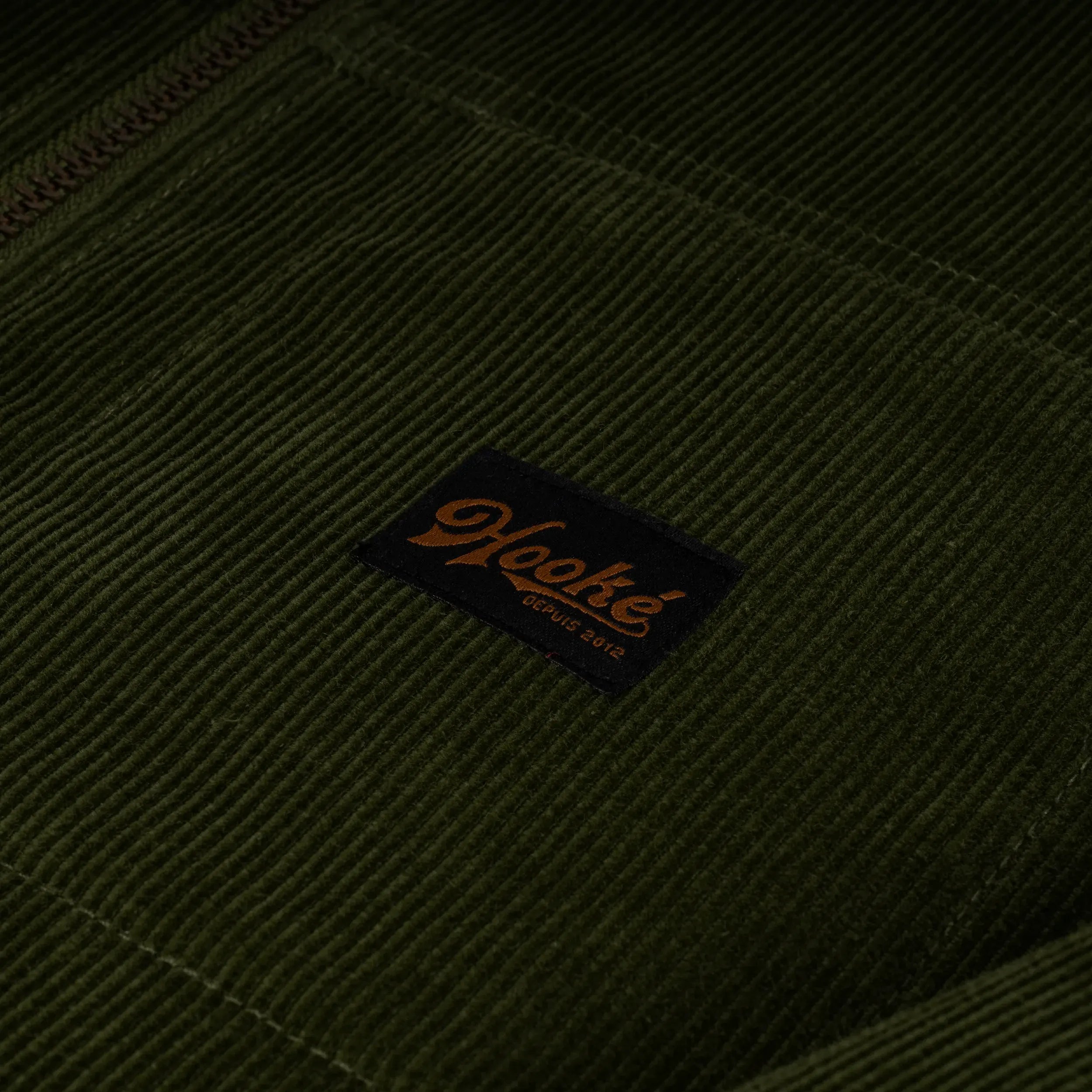 Hooké Dark Green Corduroy Trucker Work Jacket