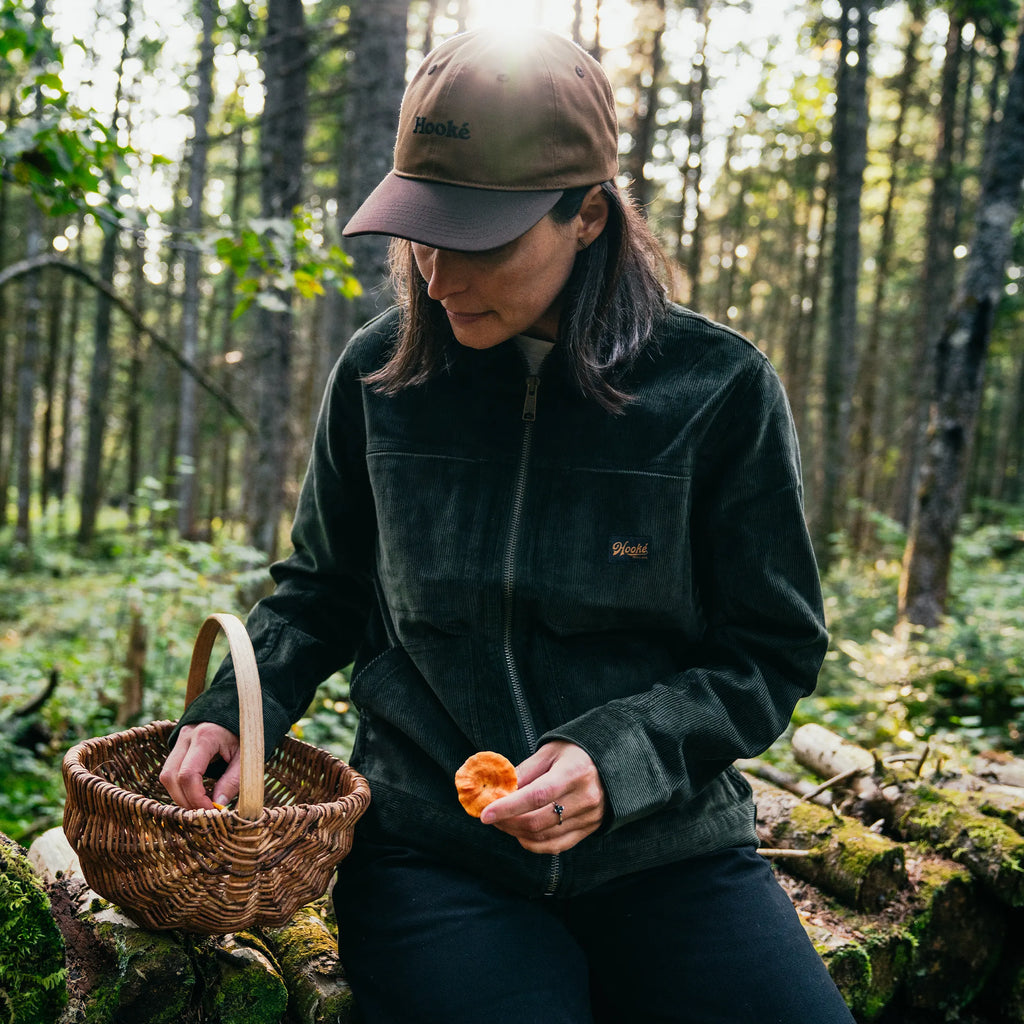Hooké Dark Green Corduroy Trucker Work Jacket