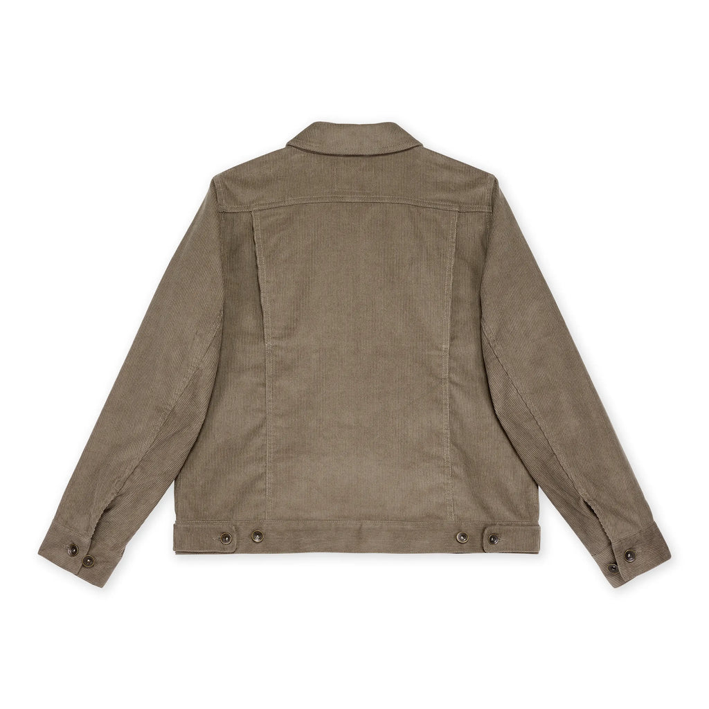 Manteau Corduroy Trucker Work Vert Gris Hooké