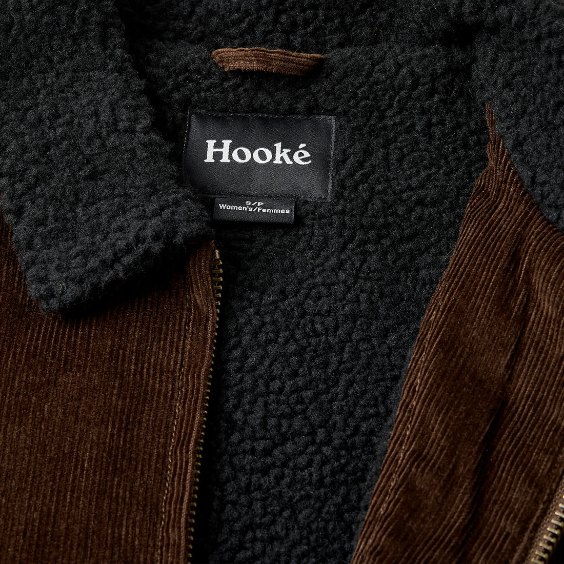 Manteau Corduroy Pile Work Brun Hooké