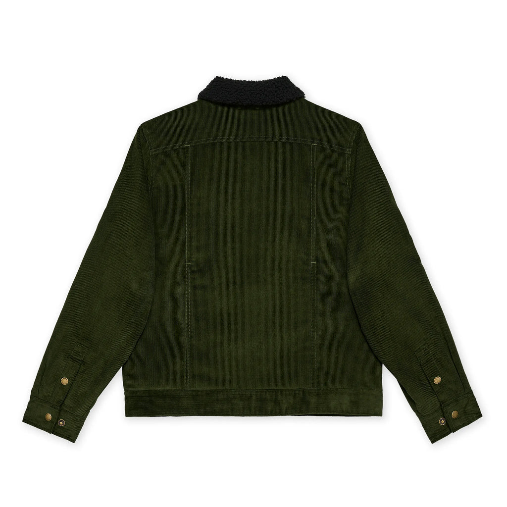 Manteau Corduroy Pile Work Vert Foncé Hooké