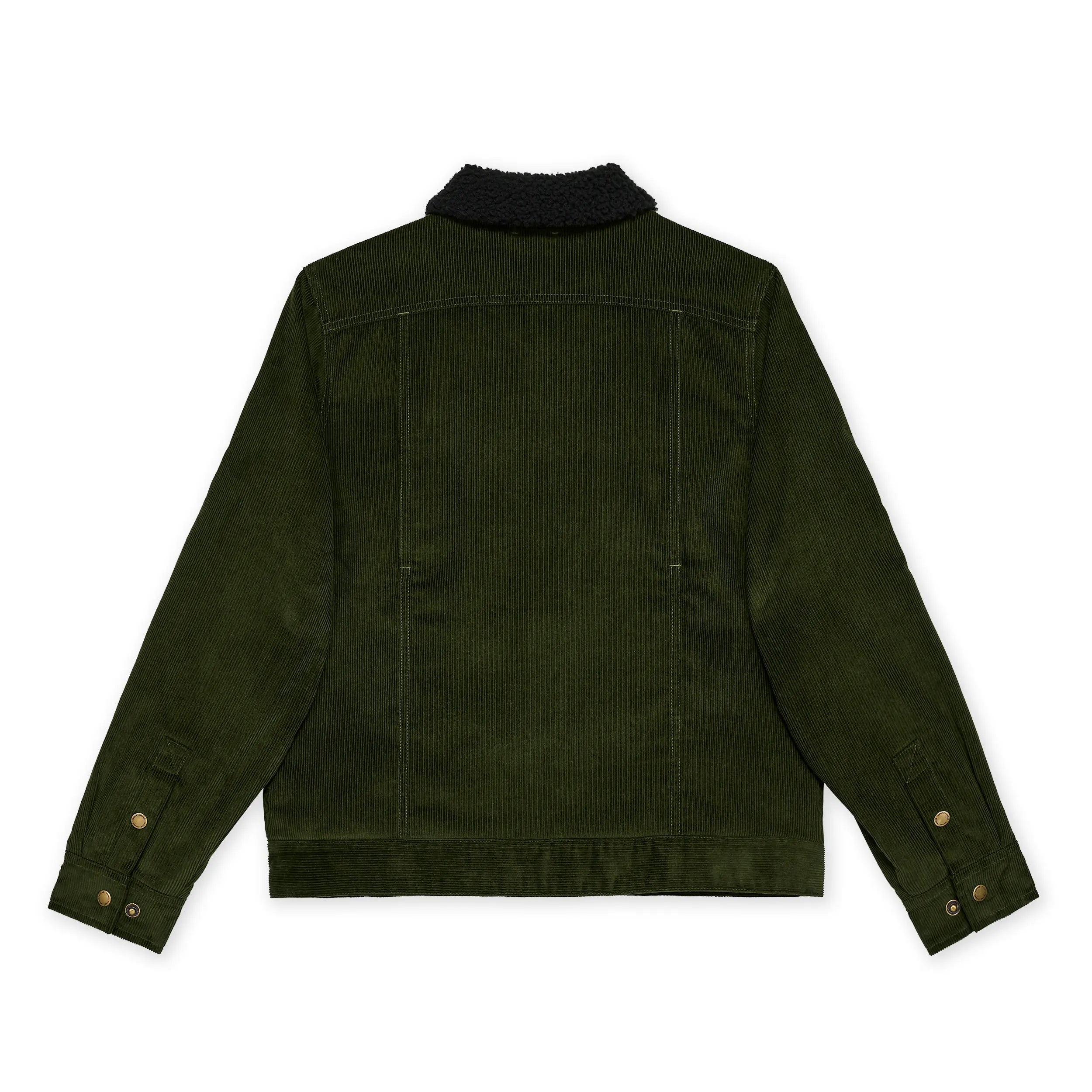 Manteau Corduroy Pile Work Vert Foncé Hooké