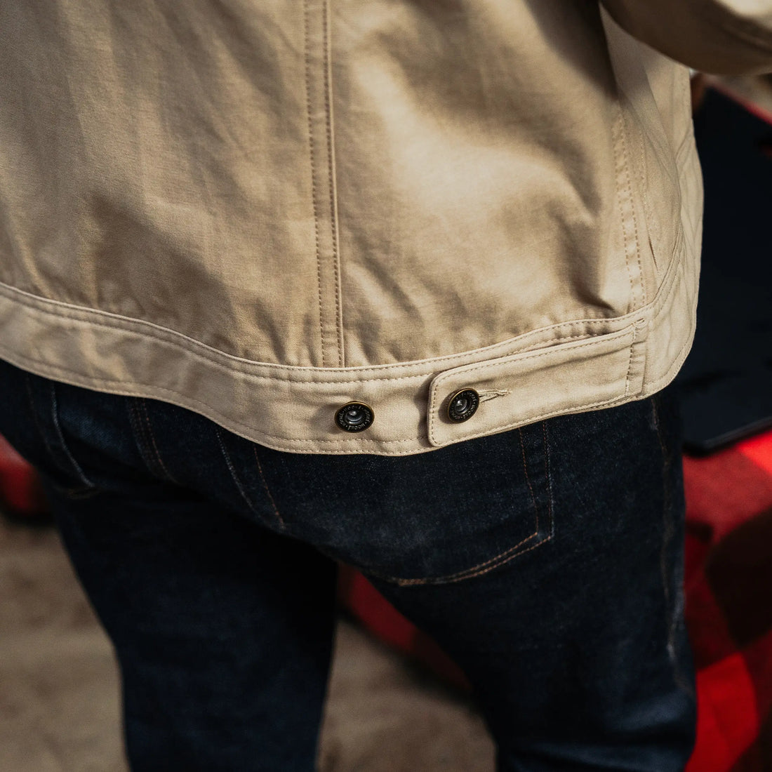 Manteau Léger de Tavail Trucker Safari Hooké