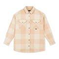 Women's Canadian Oversized Overshirt Oatmeal & Tan Hooké
